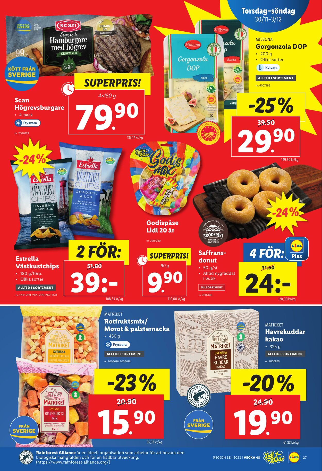 Erbjudanden Lidl 27.11.2023 - 03.12.2023