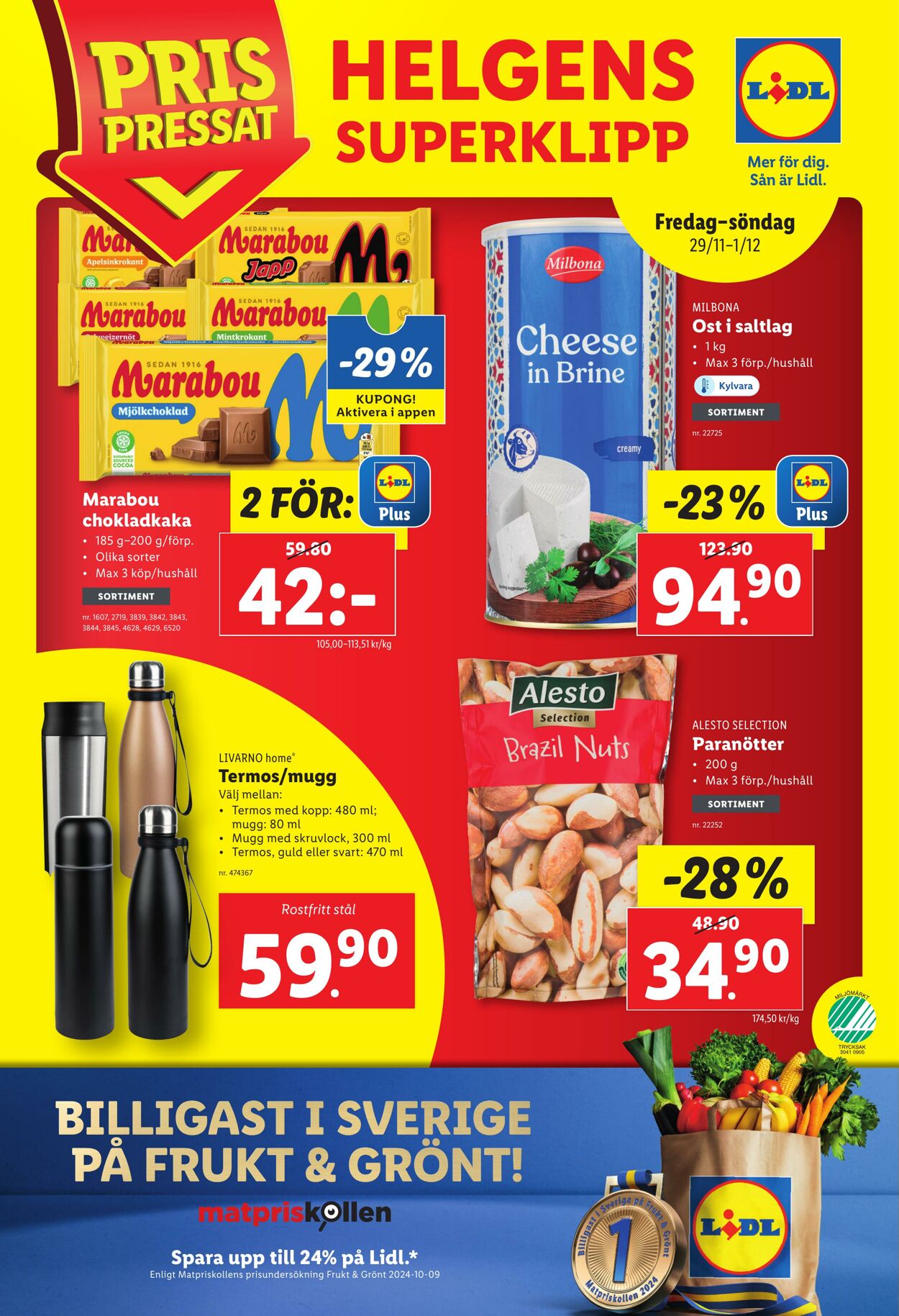 Erbjudanden Lidl 25.11.2024 - 01.12.2024