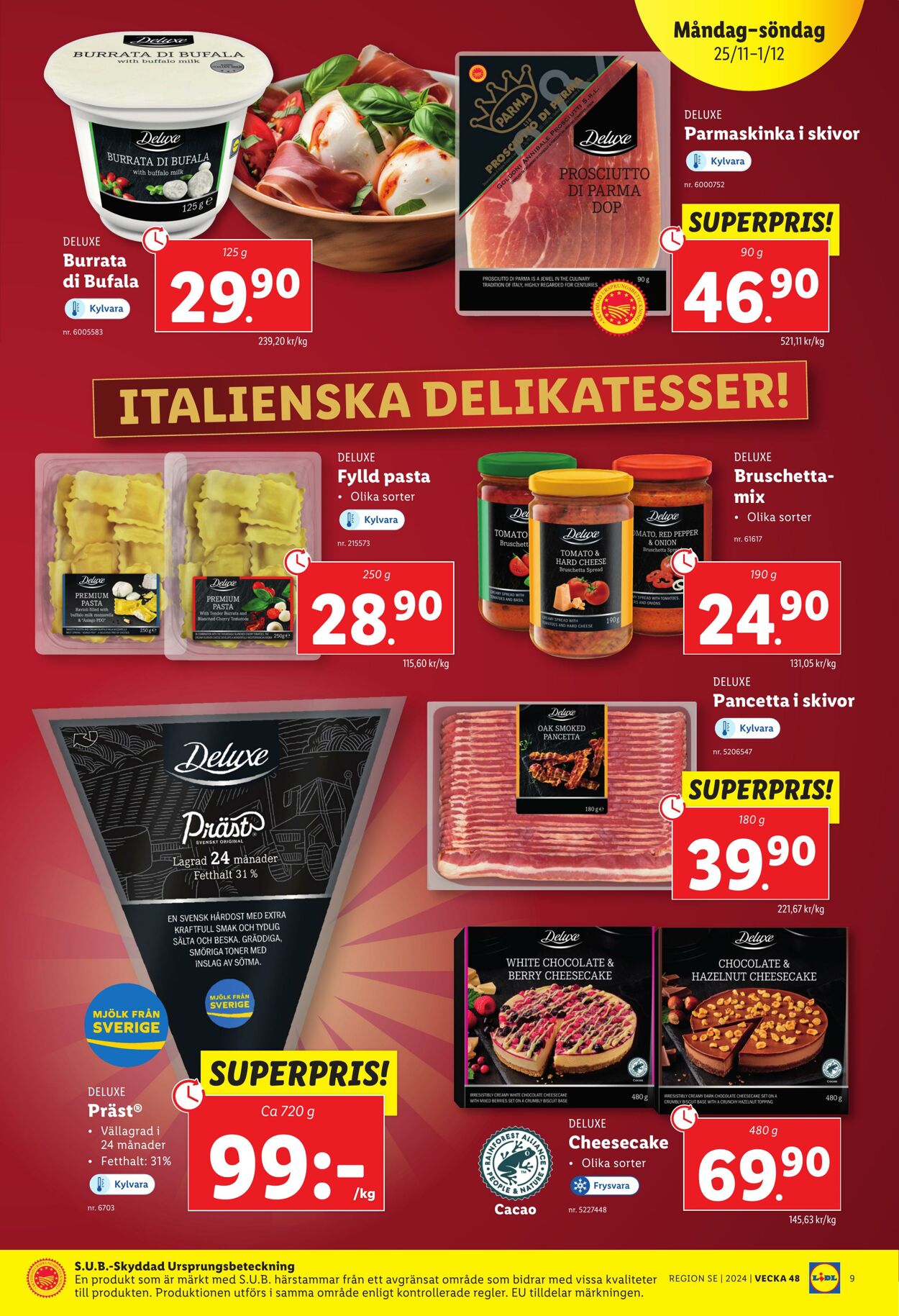 Erbjudanden Lidl 25.11.2024 - 01.12.2024