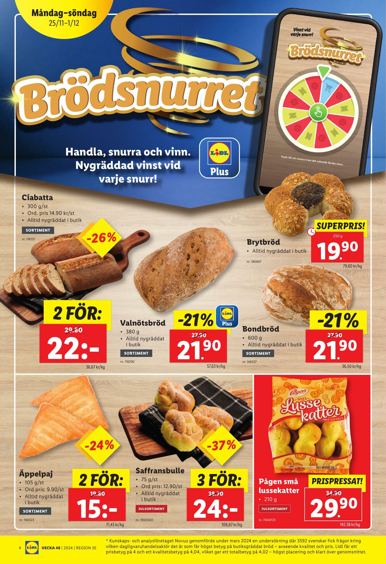 Erbjudanden Lidl 25.11.2024 - 01.12.2024