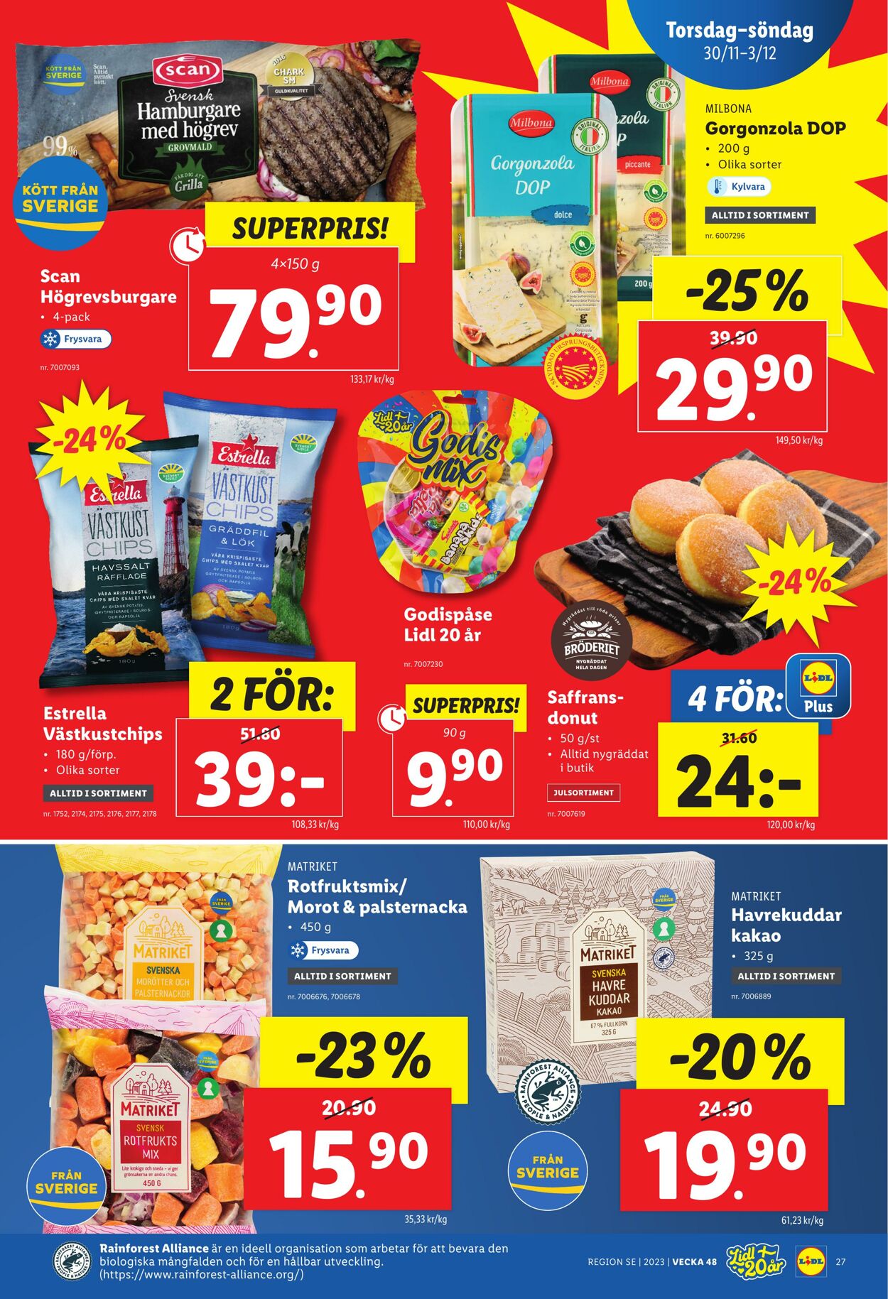 Erbjudanden Lidl 27.11.2023 - 03.12.2023