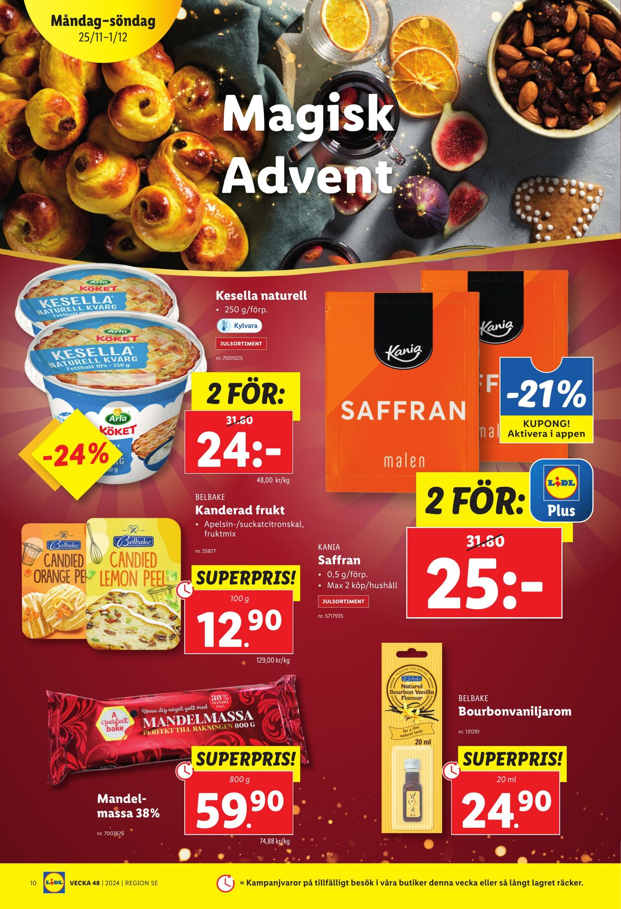 Erbjudanden Lidl 25.11.2024 - 01.12.2024