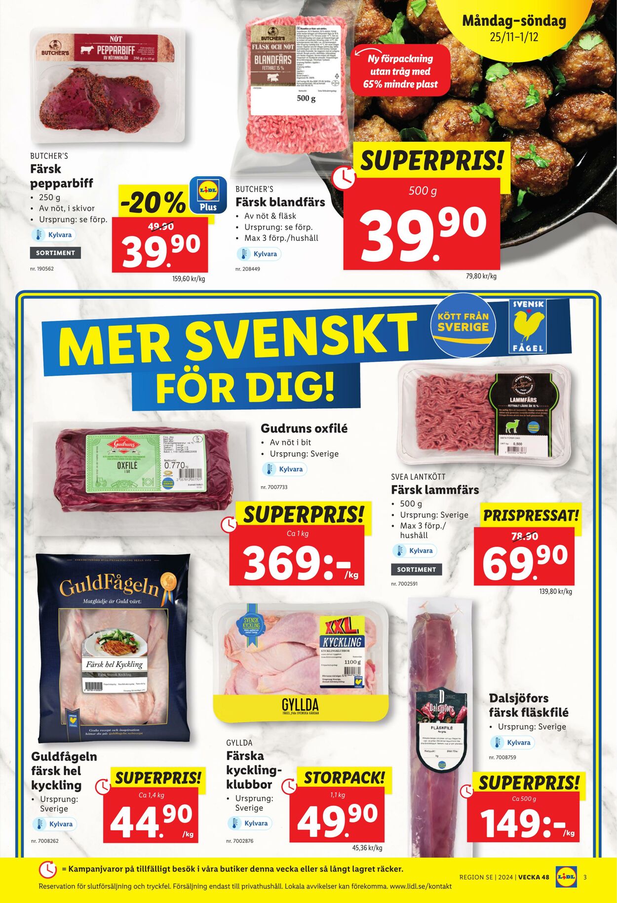 Erbjudanden Lidl 25.11.2024 - 01.12.2024