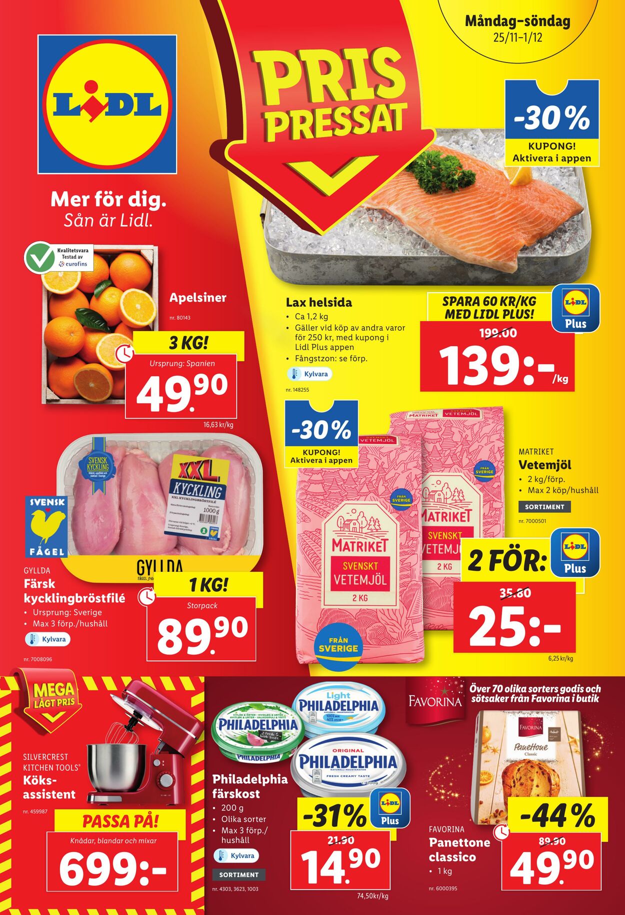 Erbjudanden Lidl 25.11.2024 - 01.12.2024