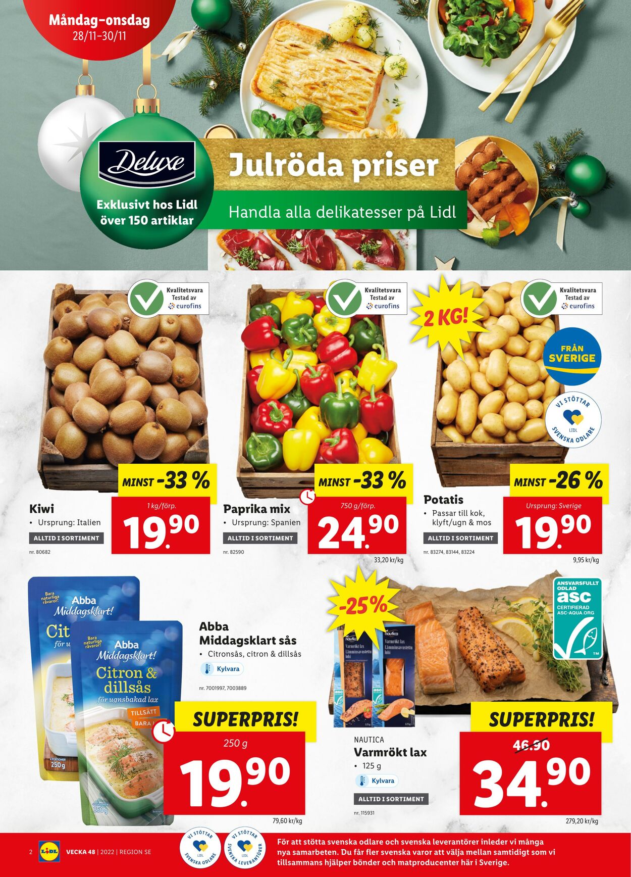 Erbjudanden Lidl 28.11.2022 - 04.12.2022