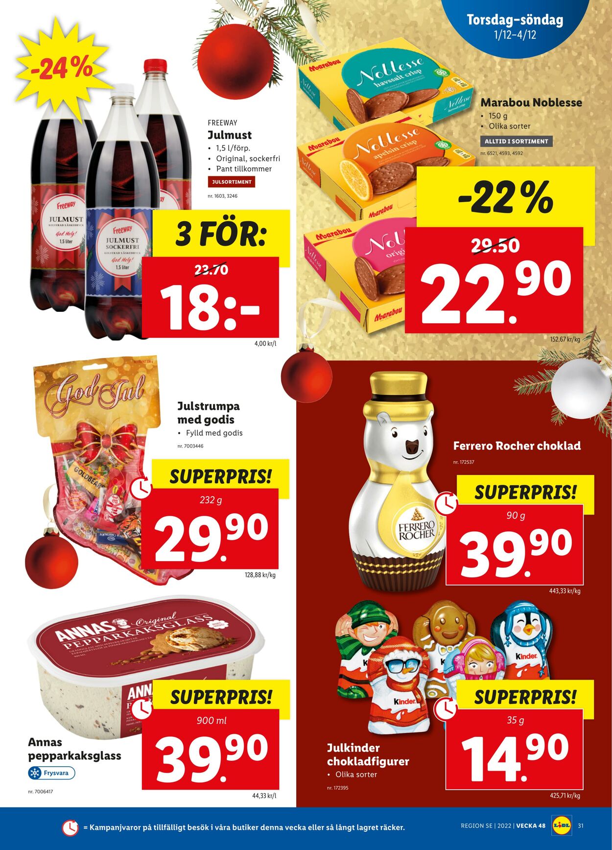 Erbjudanden Lidl 28.11.2022 - 04.12.2022