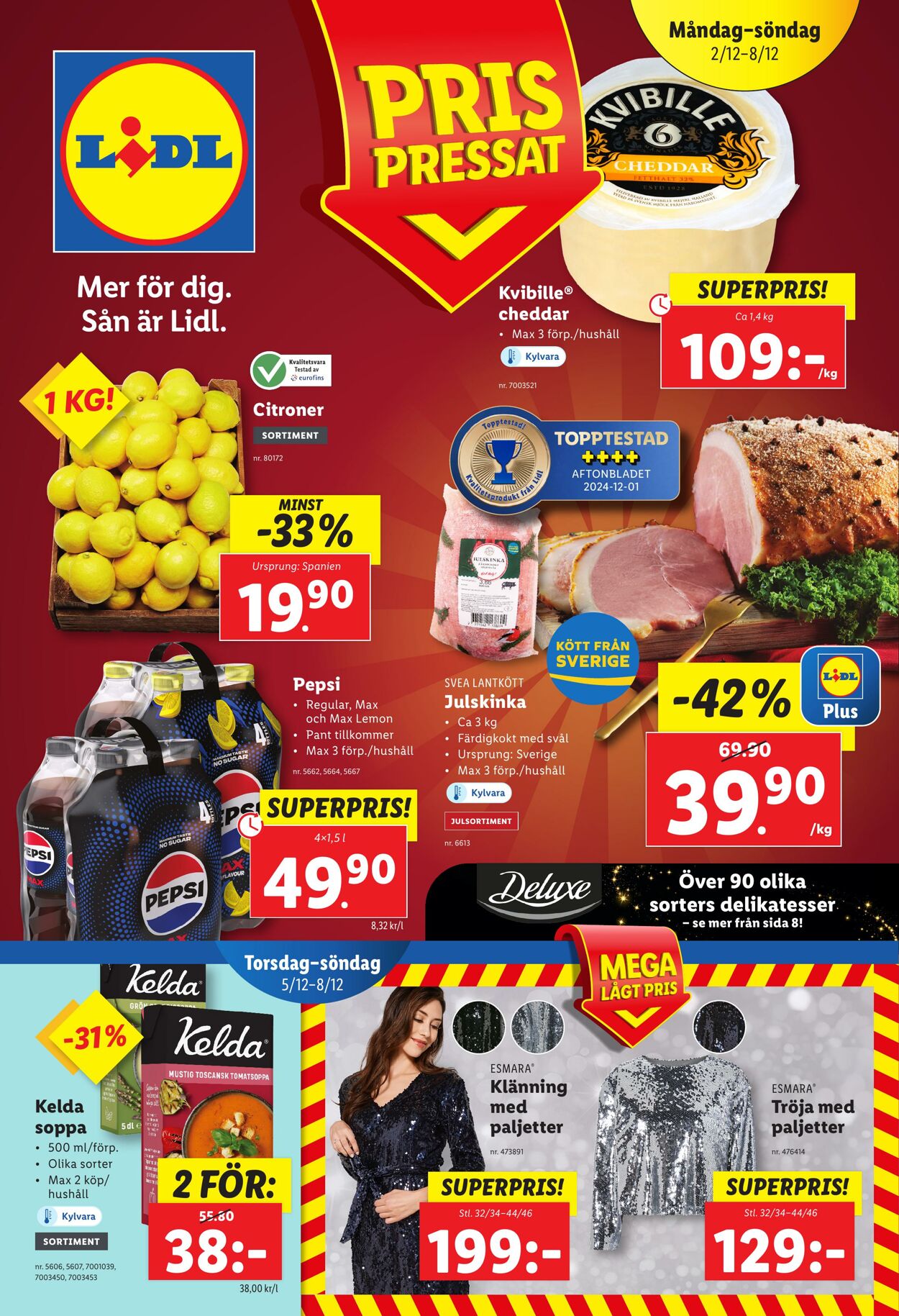 Erbjudanden Lidl 02.12.2024 - 08.12.2024