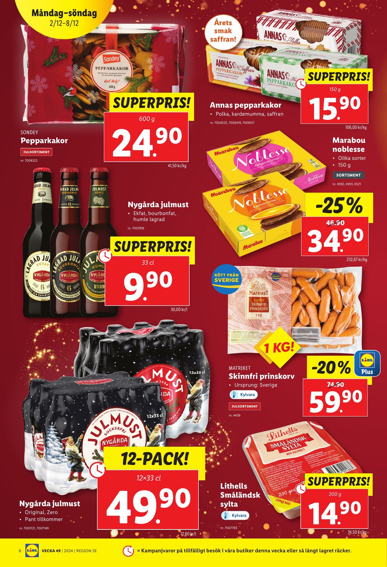 Erbjudanden Lidl 02.12.2024 - 08.12.2024