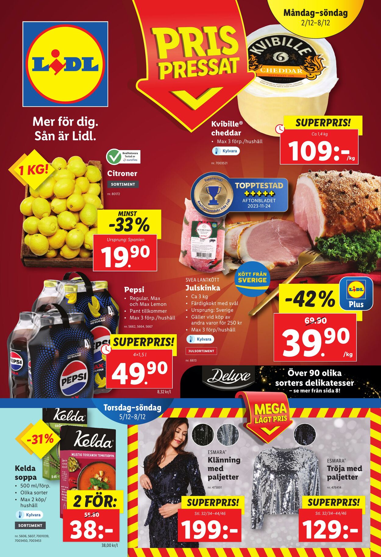 Erbjudanden Lidl 02.12.2024 - 08.12.2024