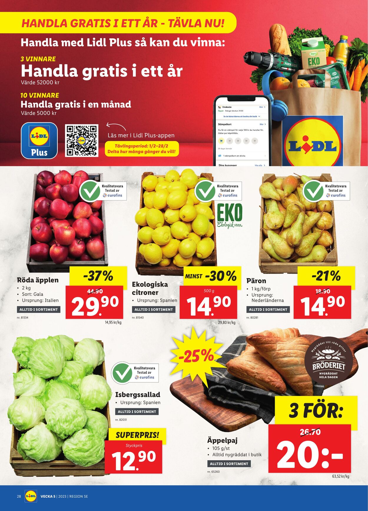 Erbjudanden Lidl 30.01.2023 - 05.02.2023