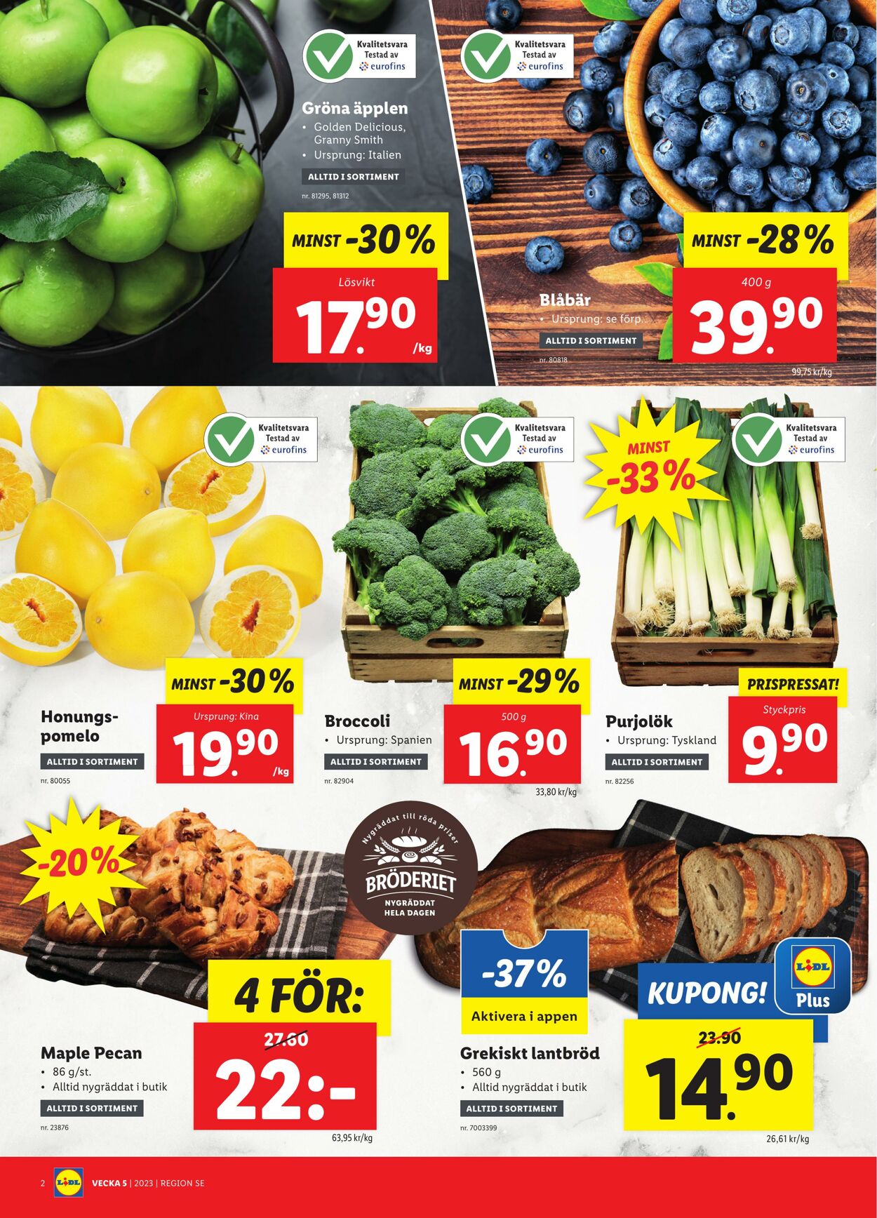 Erbjudanden Lidl 30.01.2023 - 05.02.2023