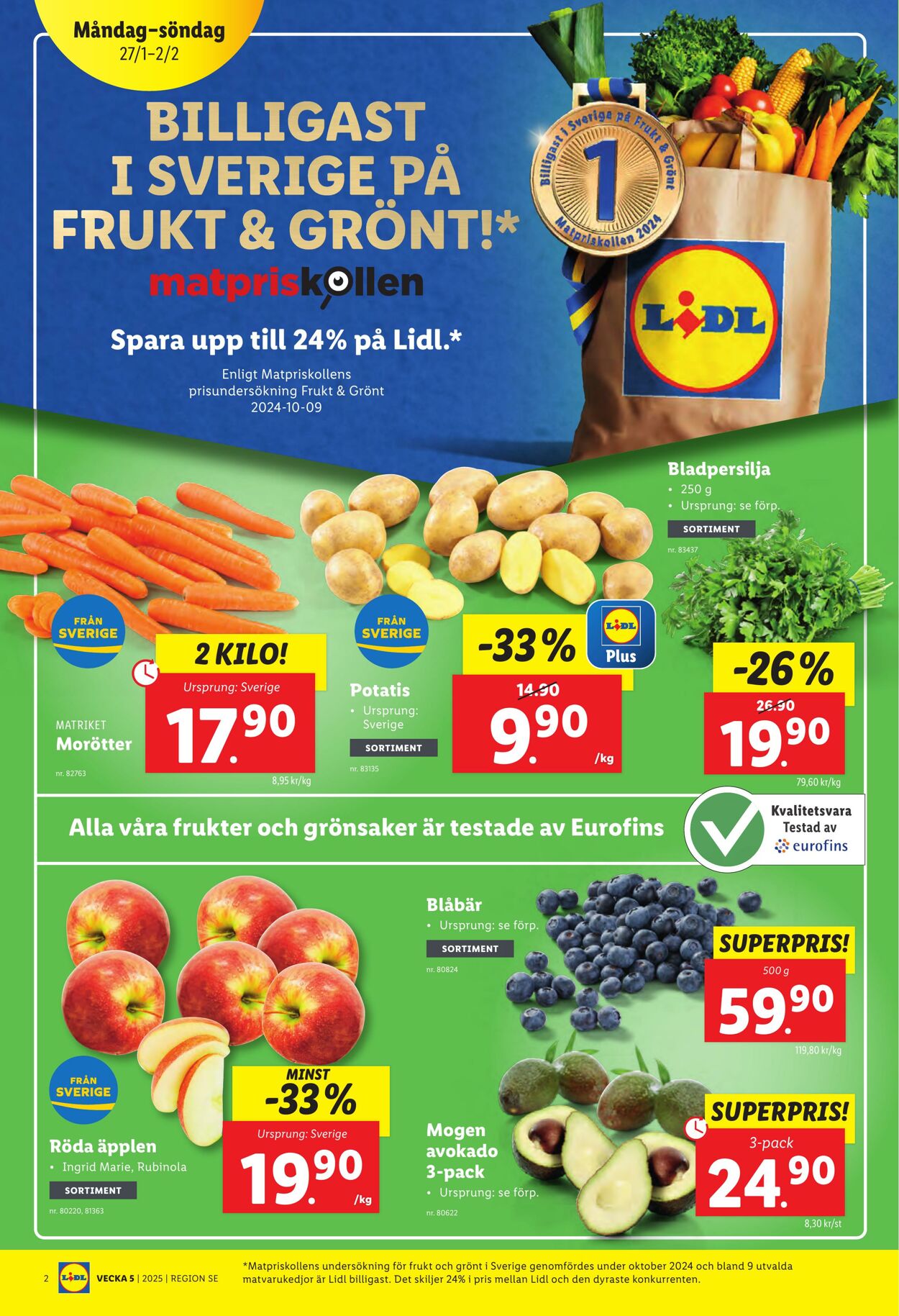 Erbjudanden Lidl 27.01.2025 - 02.02.2025