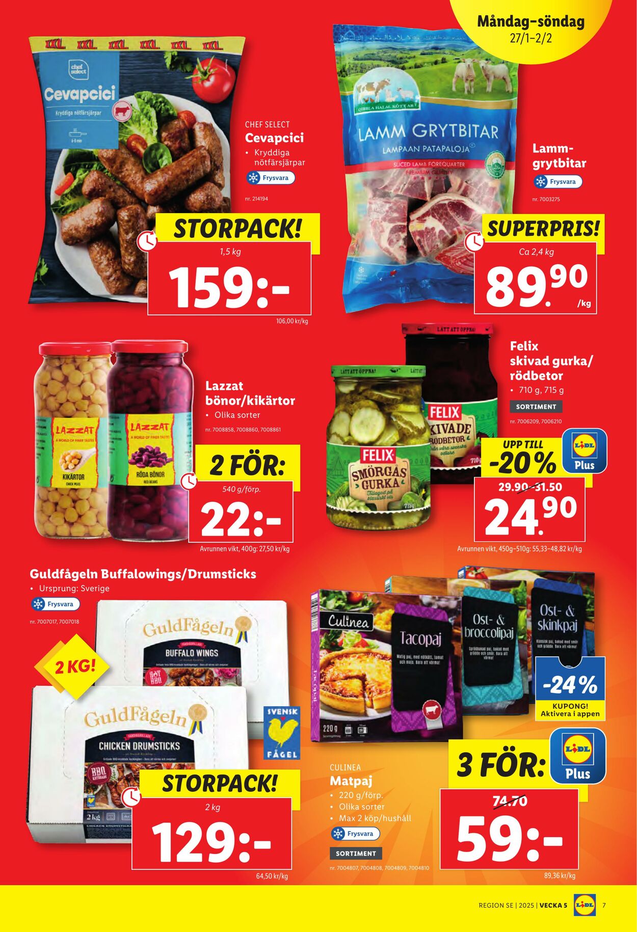 Erbjudanden Lidl 27.01.2025 - 02.02.2025