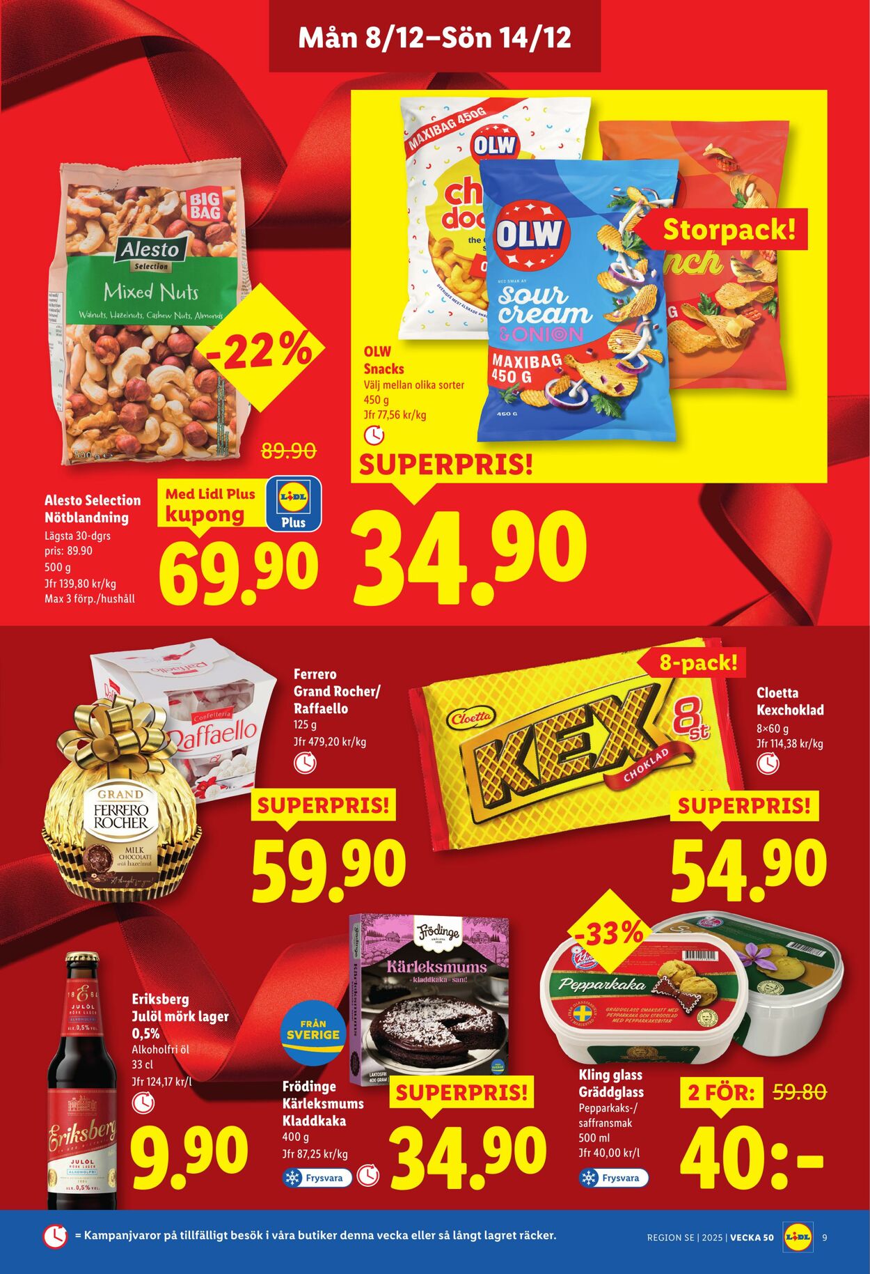 Erbjudanden Lidl 08.12.2025 - 14.12.2025