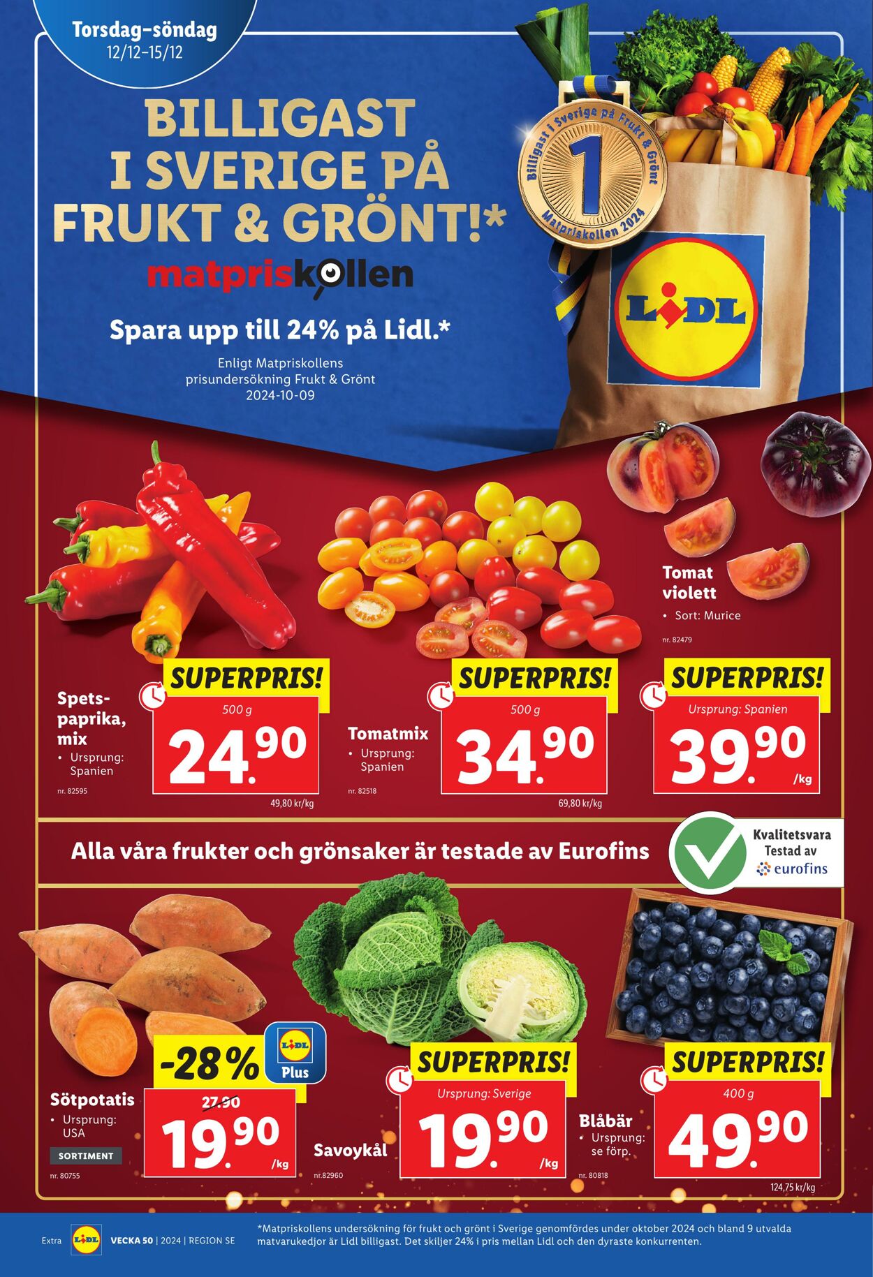 Erbjudanden Lidl 09.12.2024 - 15.12.2024