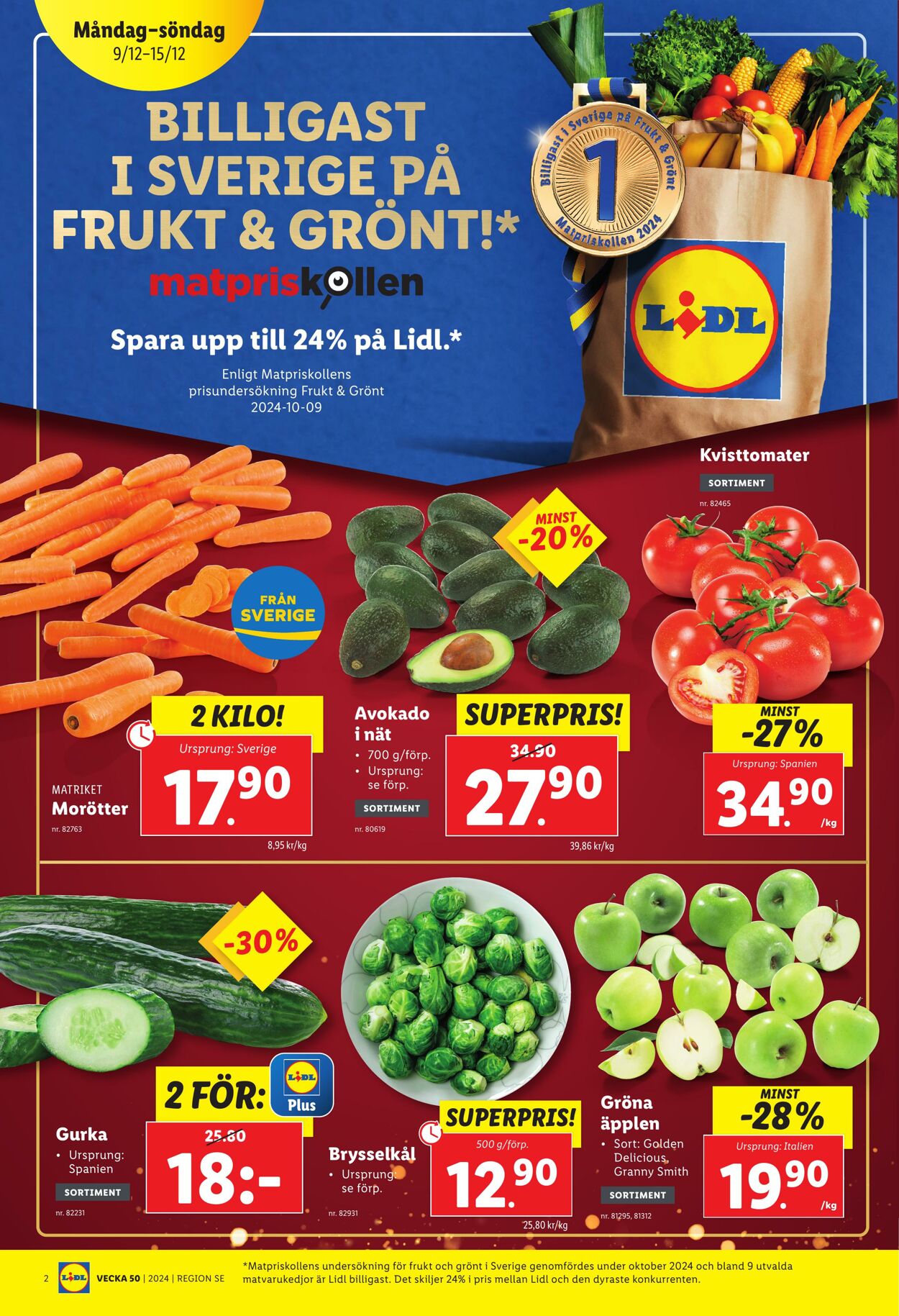 Erbjudanden Lidl 09.12.2024 - 15.12.2024