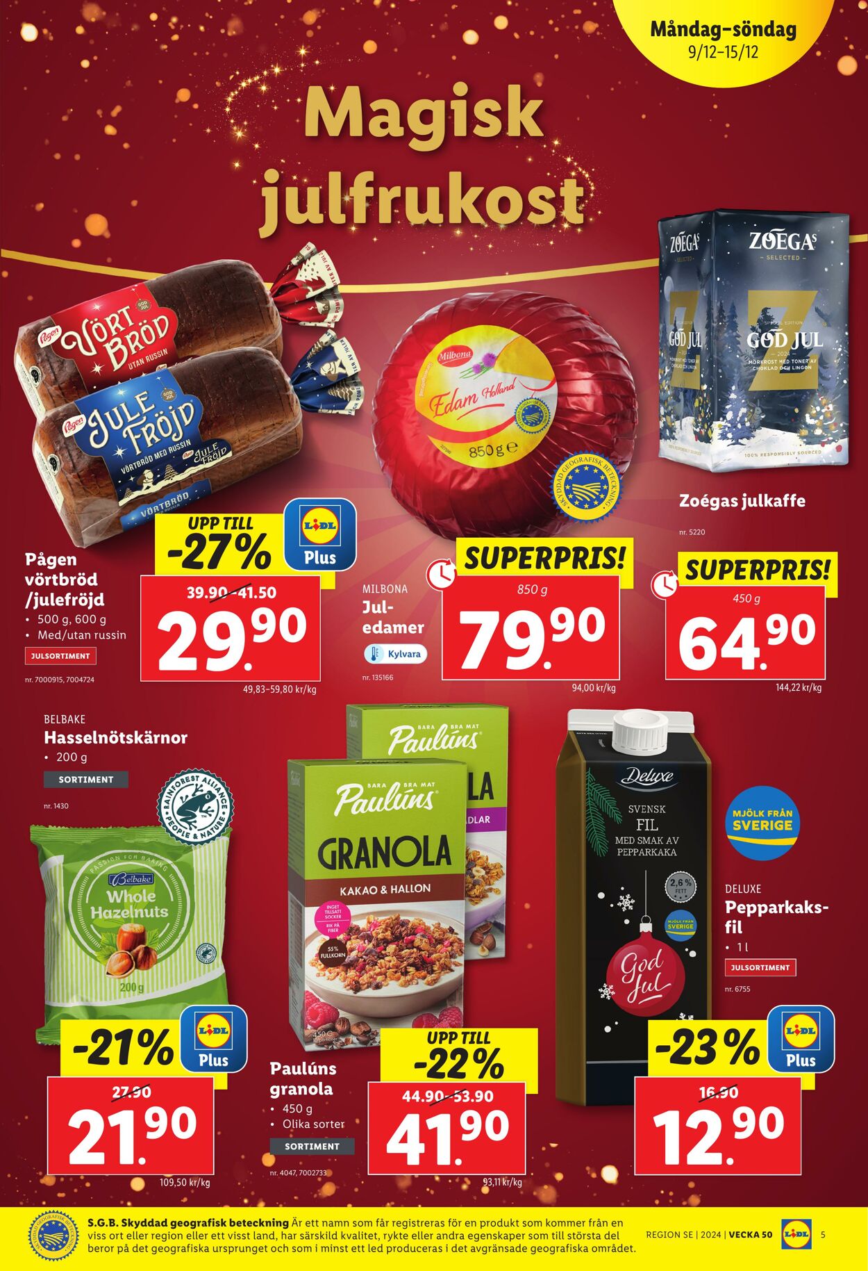 Erbjudanden Lidl 09.12.2024 - 15.12.2024