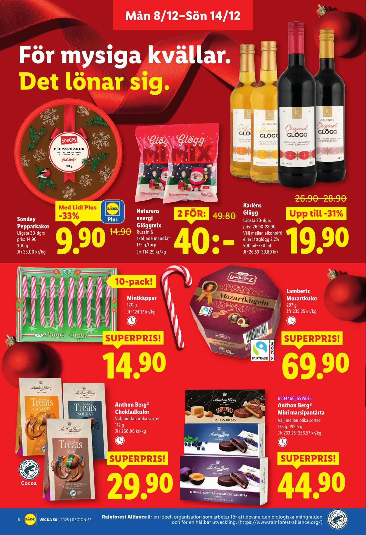 Erbjudanden Lidl 08.12.2025 - 14.12.2025