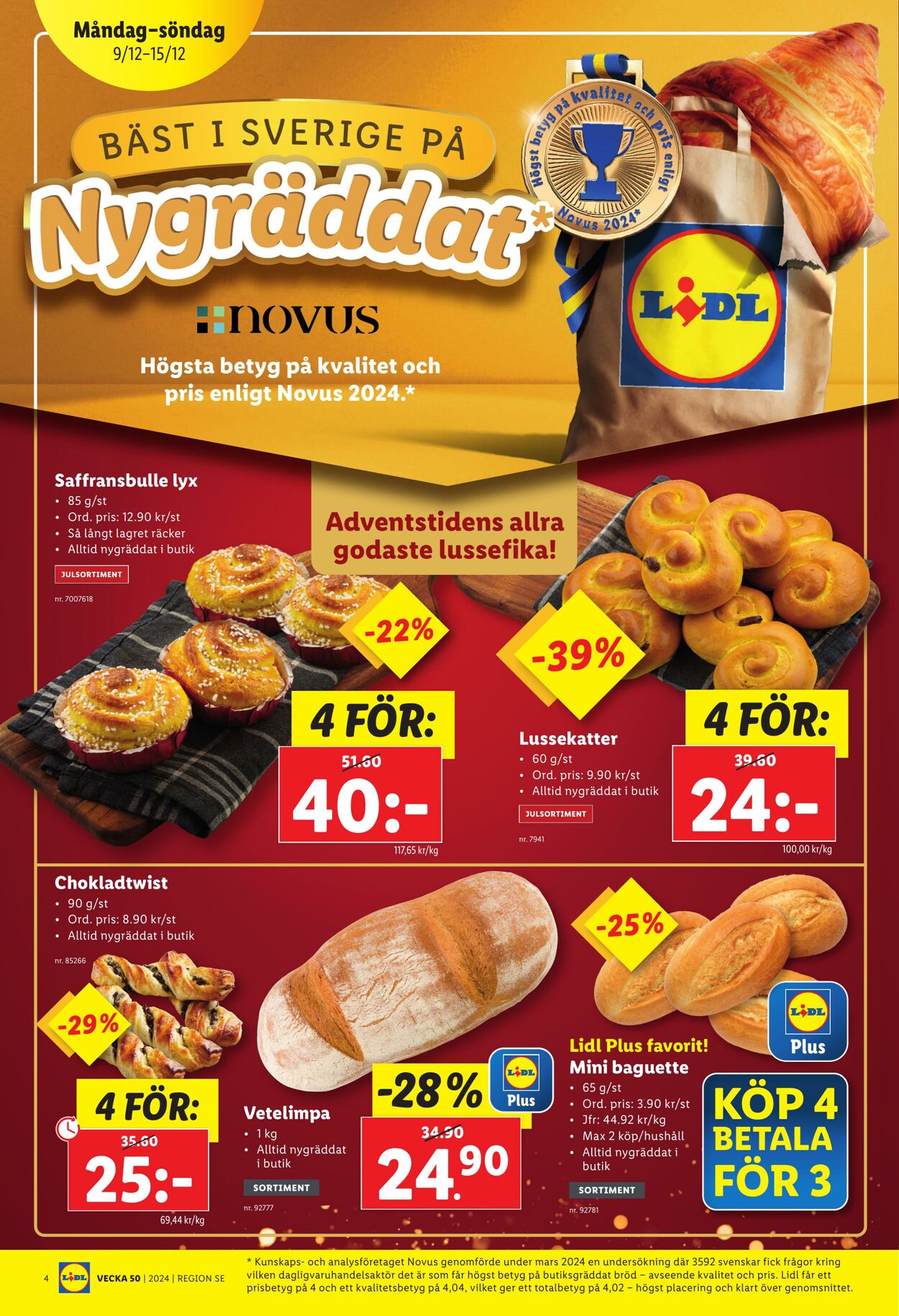 Erbjudanden Lidl 09.12.2024 - 15.12.2024