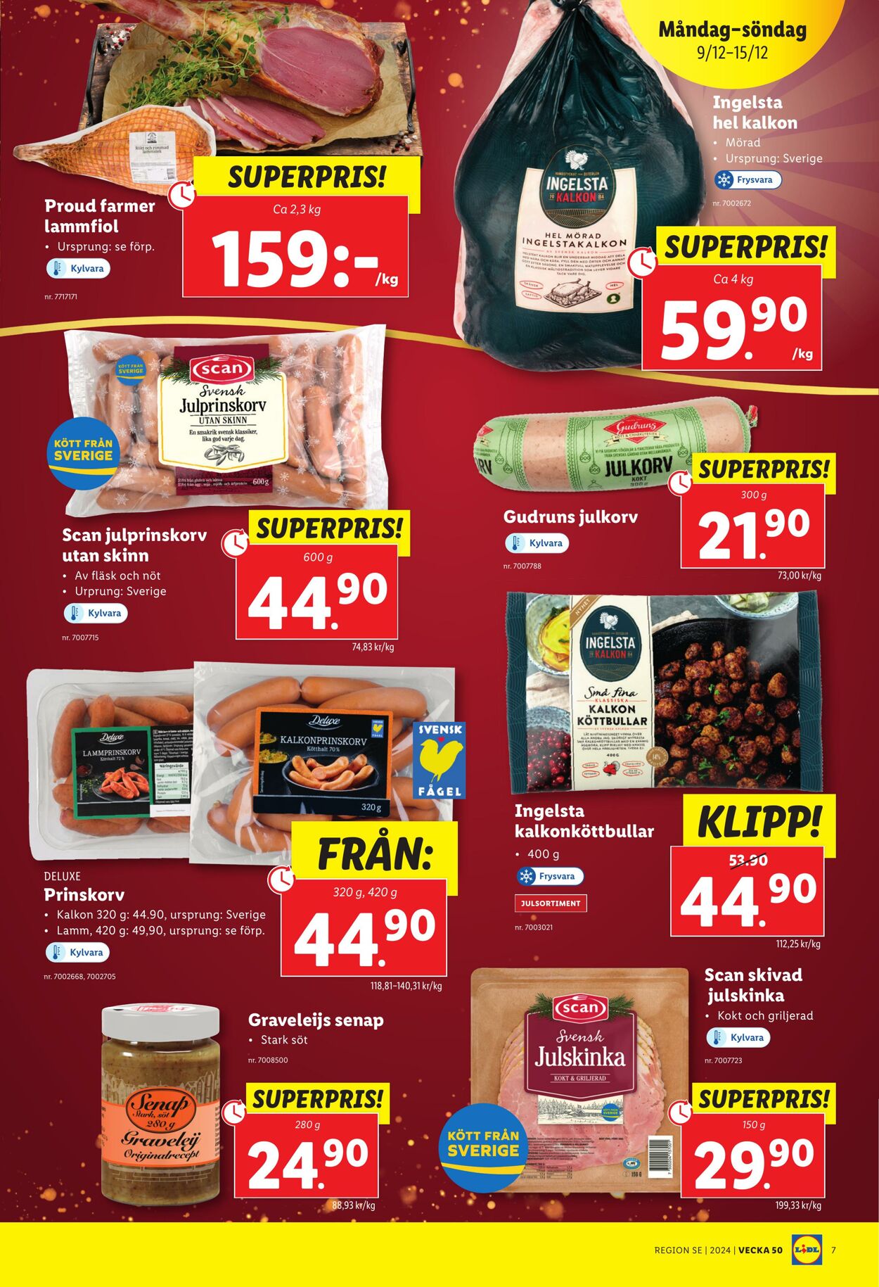 Erbjudanden Lidl 09.12.2024 - 15.12.2024