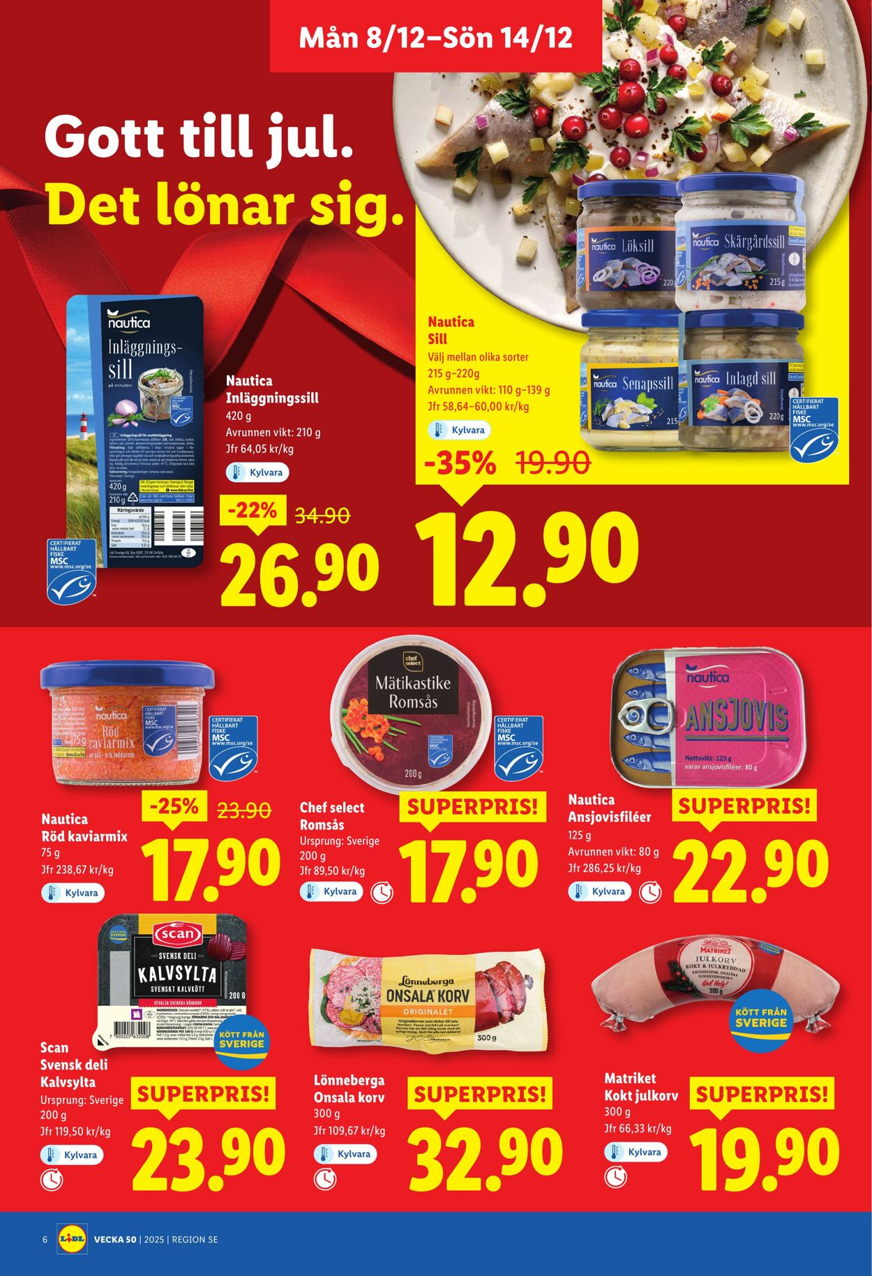 Erbjudanden Lidl 08.12.2025 - 14.12.2025