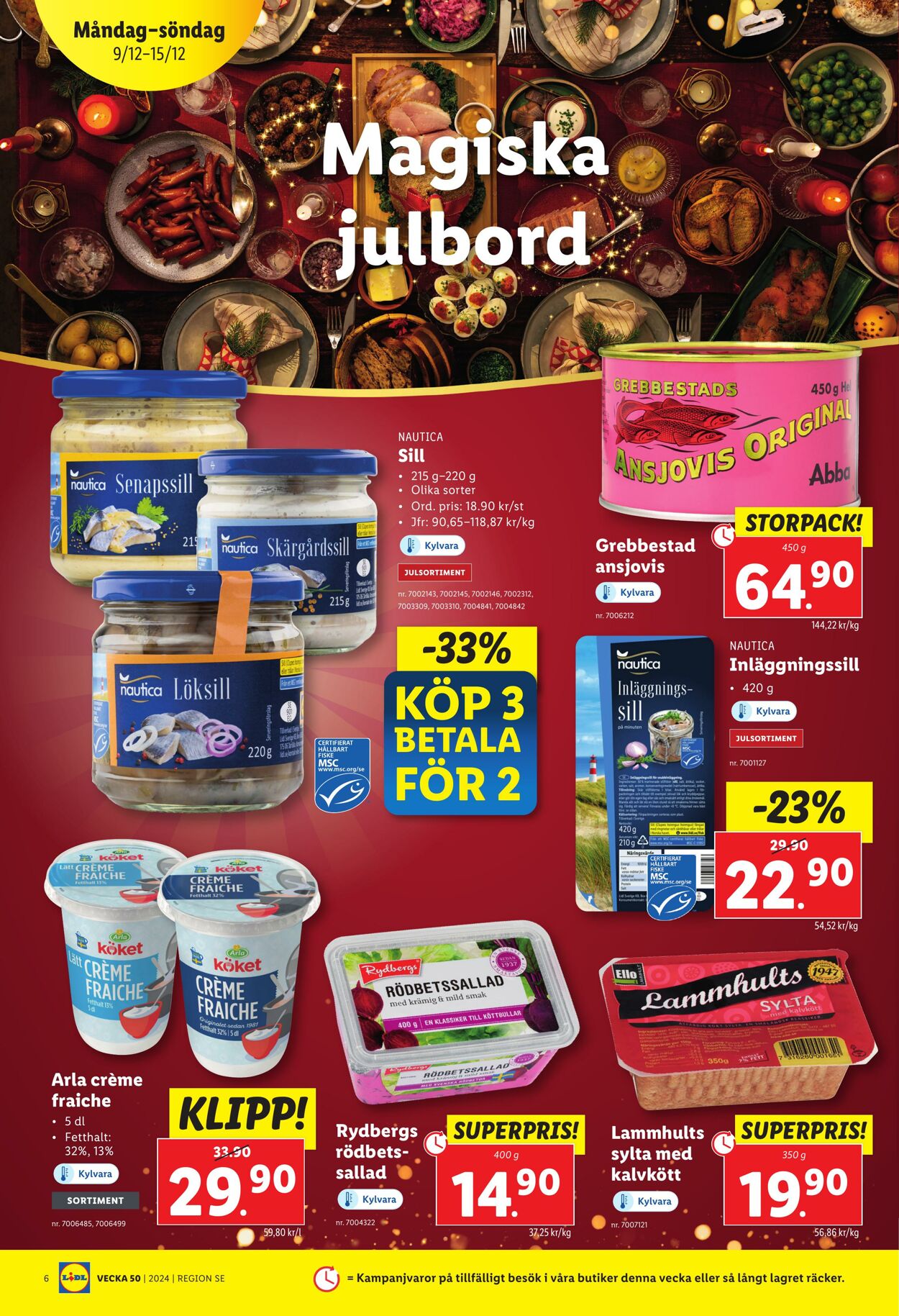 Erbjudanden Lidl 09.12.2024 - 15.12.2024