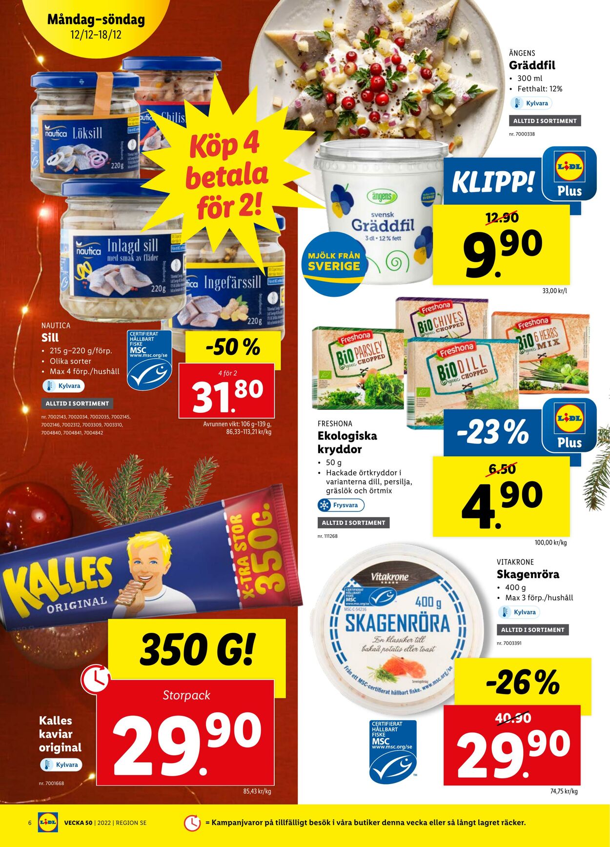 Erbjudanden Lidl 12.12.2022 - 18.12.2022