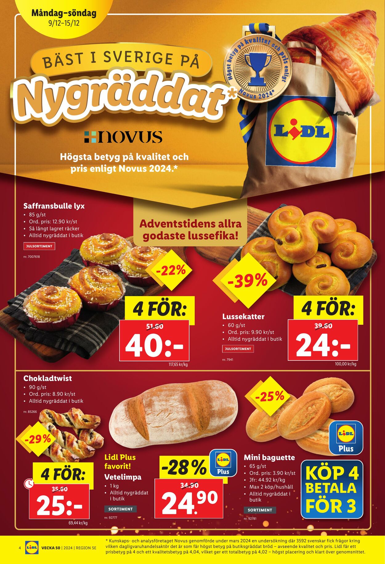 Erbjudanden Lidl 09.12.2024 - 15.12.2024