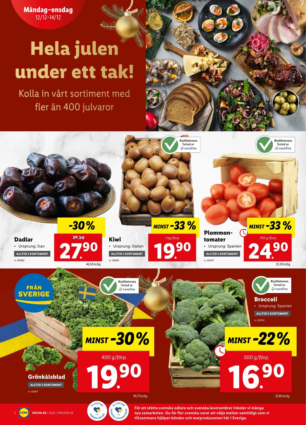 Erbjudanden Lidl 12.12.2022 - 18.12.2022