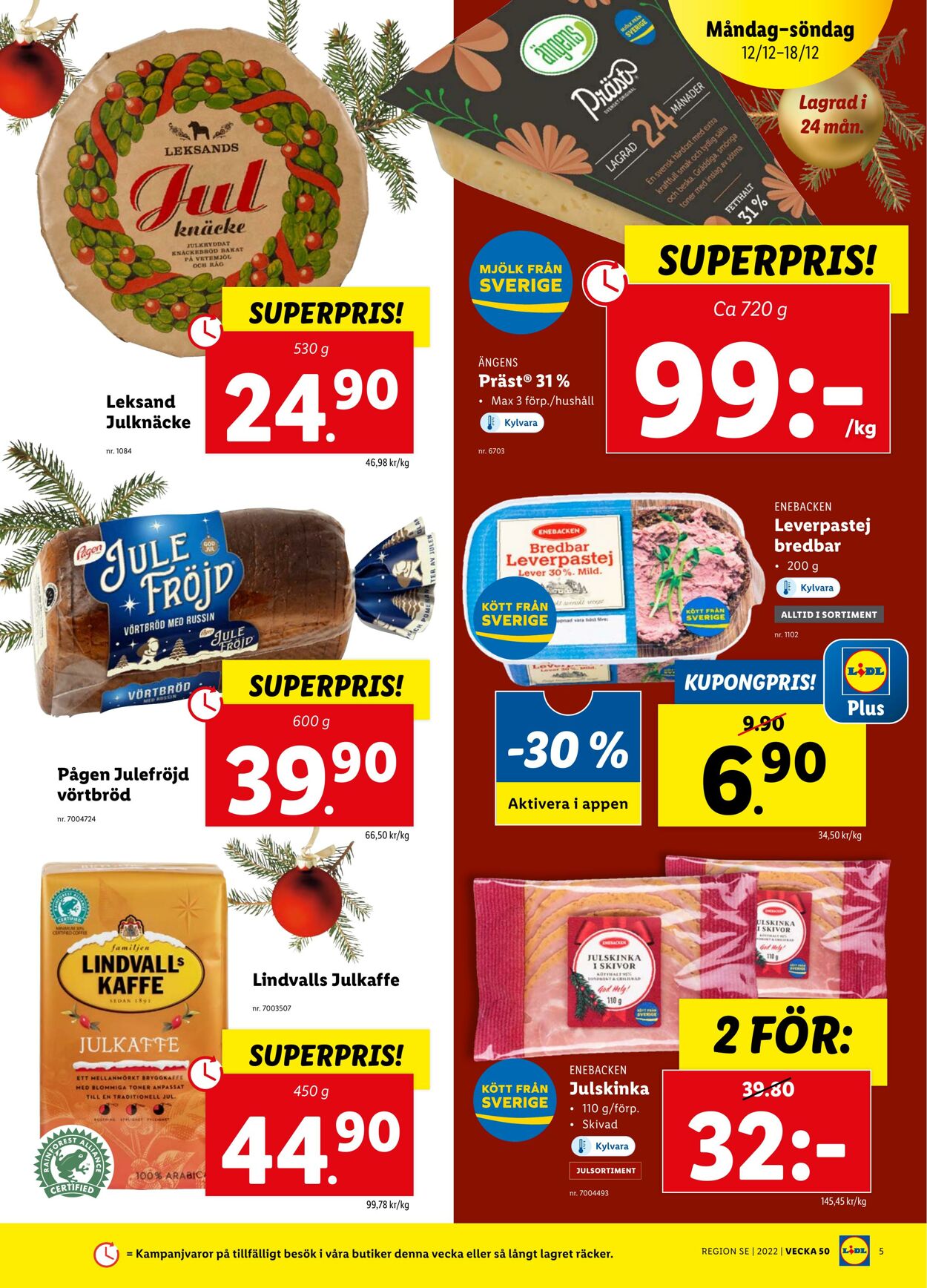 Erbjudanden Lidl 12.12.2022 - 18.12.2022