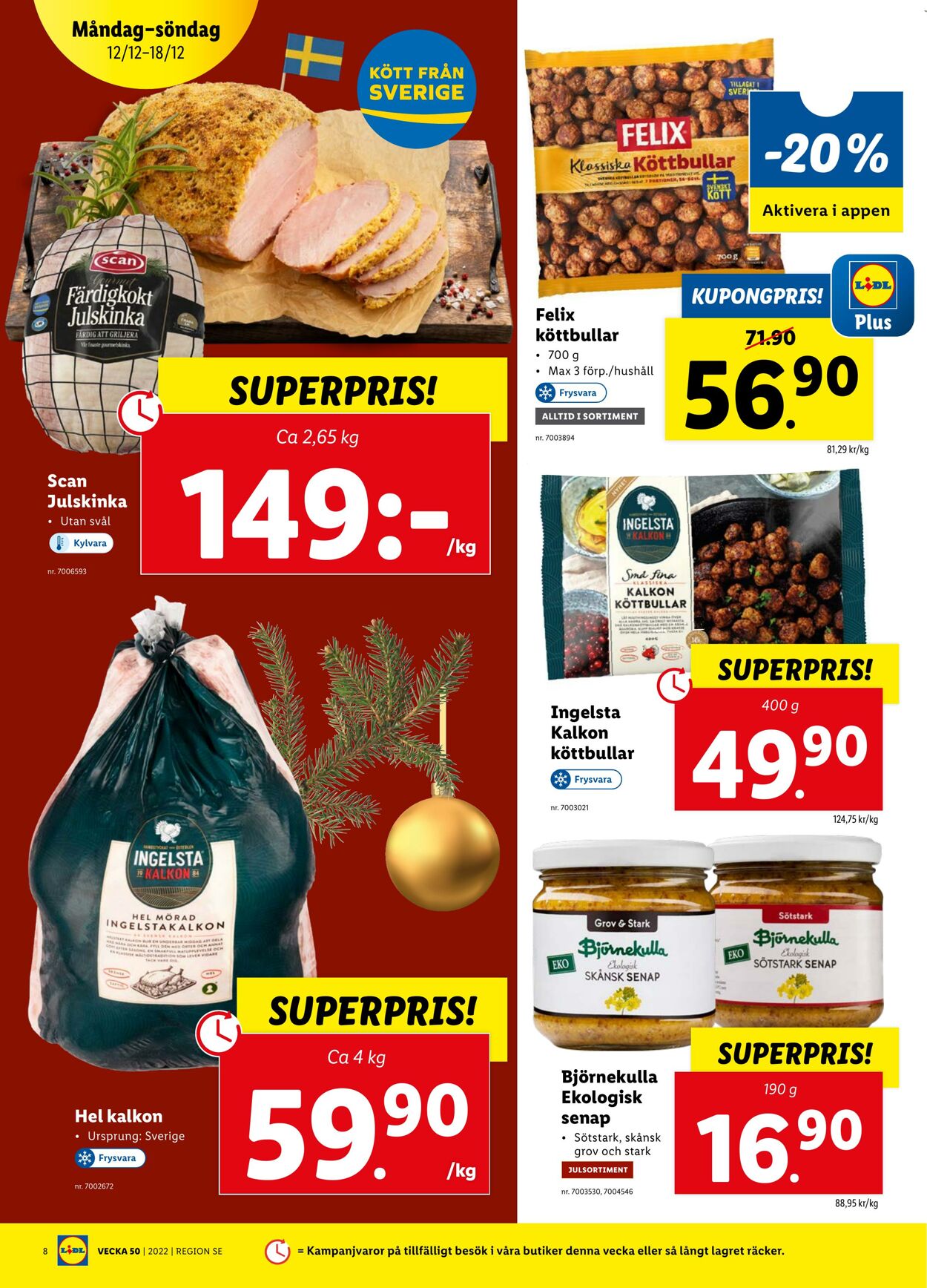 Erbjudanden Lidl 12.12.2022 - 18.12.2022