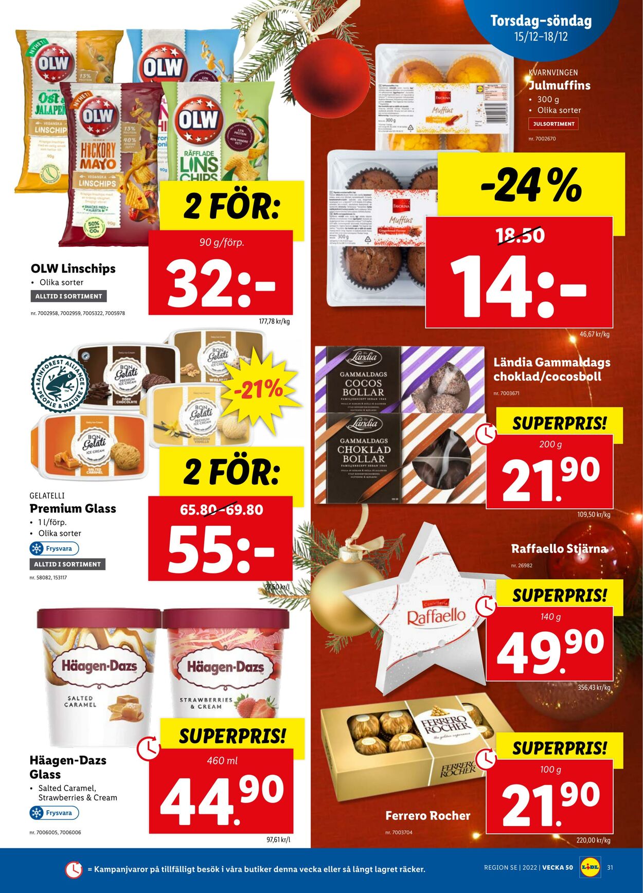 Erbjudanden Lidl 12.12.2022 - 18.12.2022