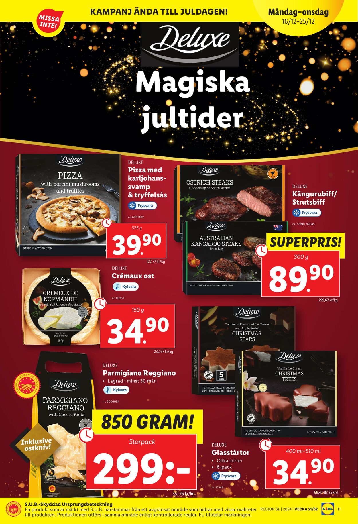 Erbjudanden Lidl 16.12.2024 - 25.12.2024