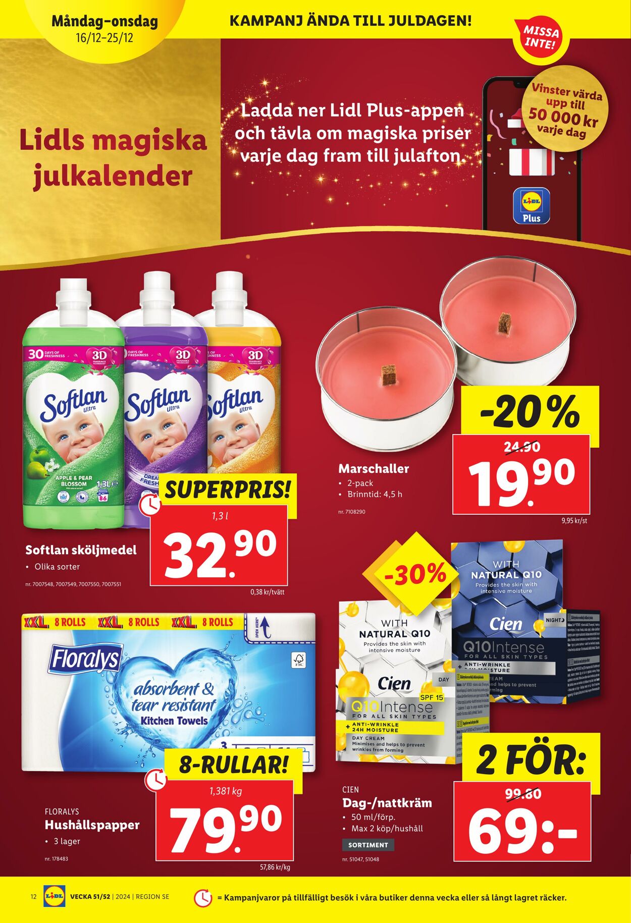 Erbjudanden Lidl 16.12.2024 - 25.12.2024