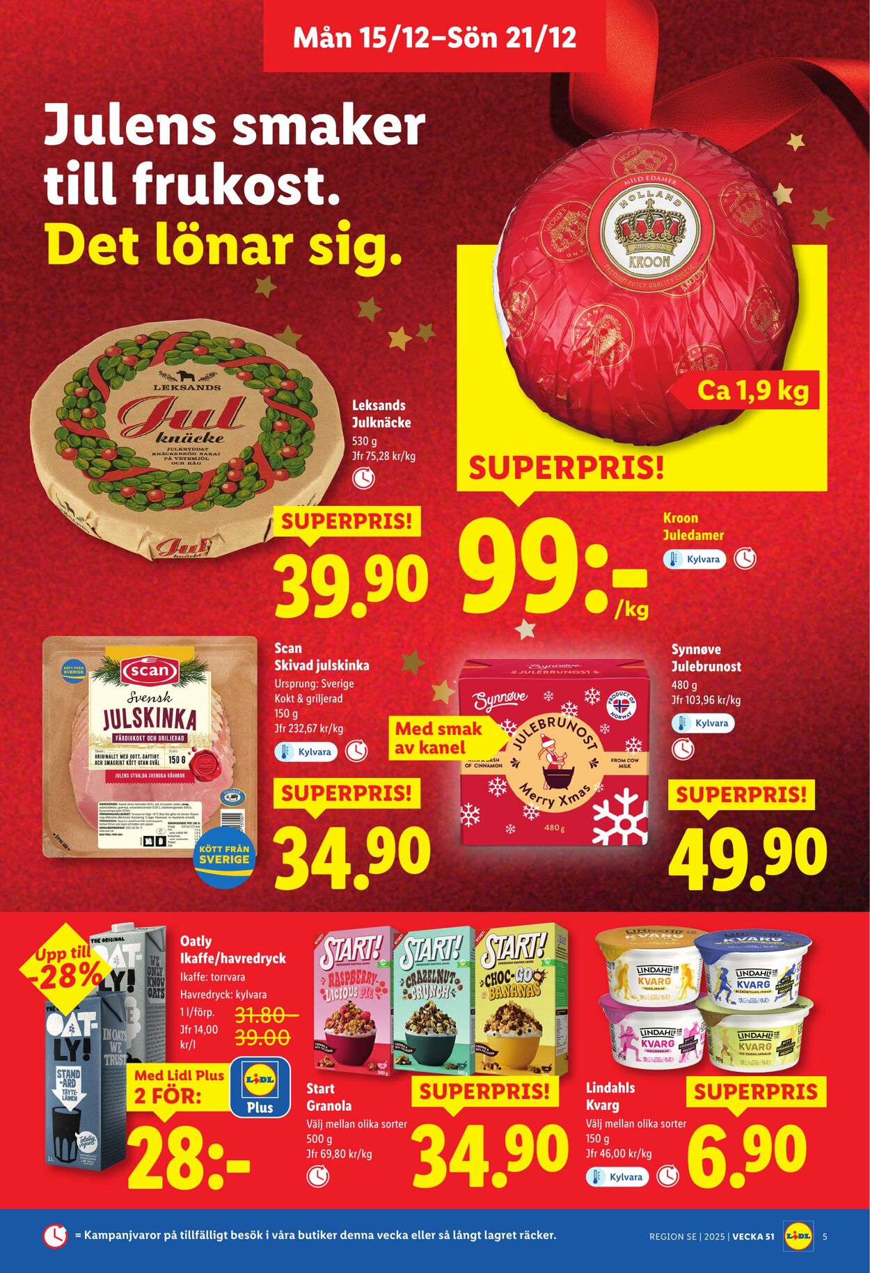 Erbjudanden Lidl 15.12.2025 - 25.12.2025