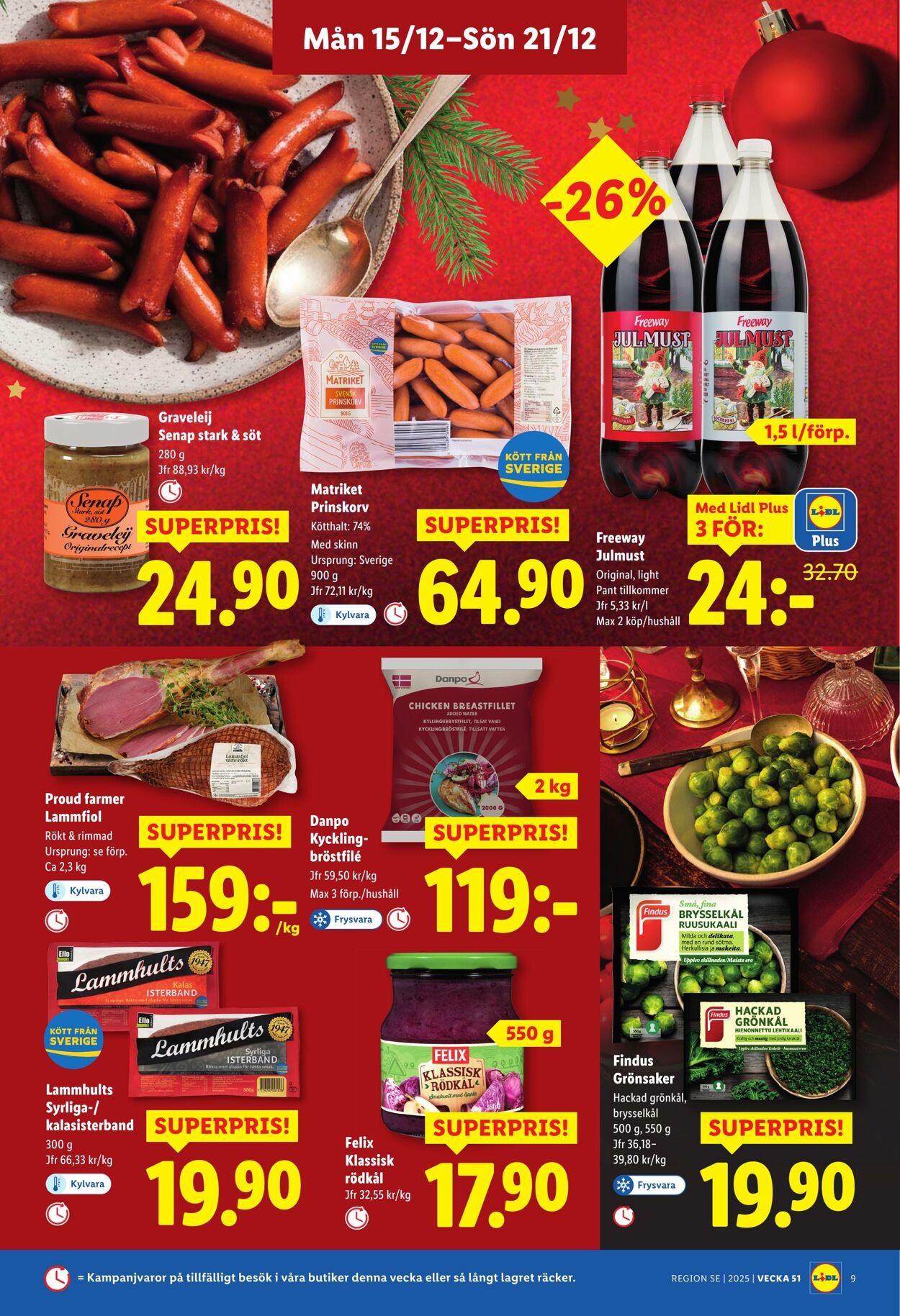 Erbjudanden Lidl 15.12.2025 - 25.12.2025