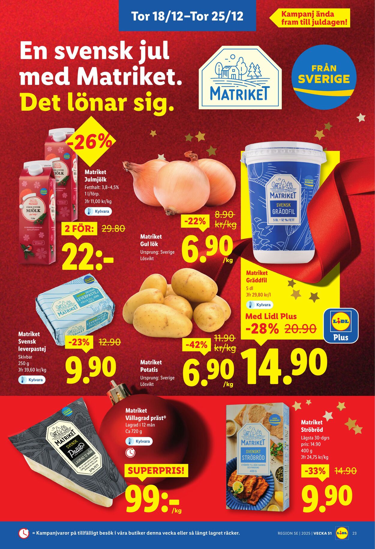 Erbjudanden Lidl 15.12.2025 - 25.12.2025