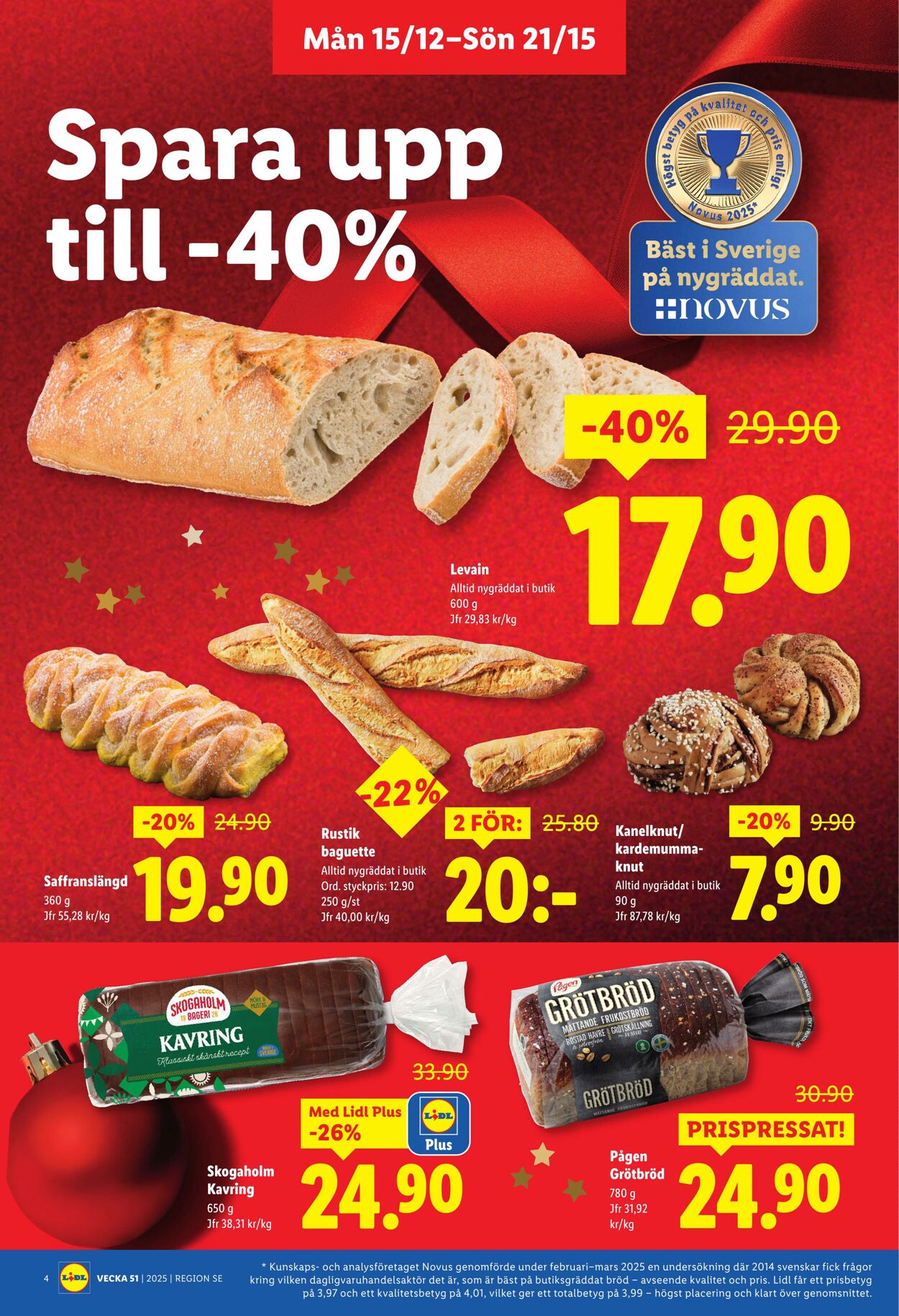 Erbjudanden Lidl 15.12.2025 - 25.12.2025