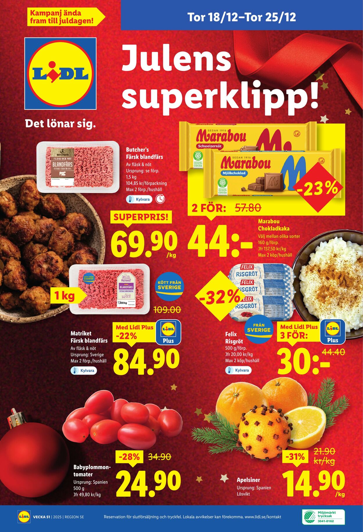 Erbjudanden Lidl 15.12.2025 - 25.12.2025
