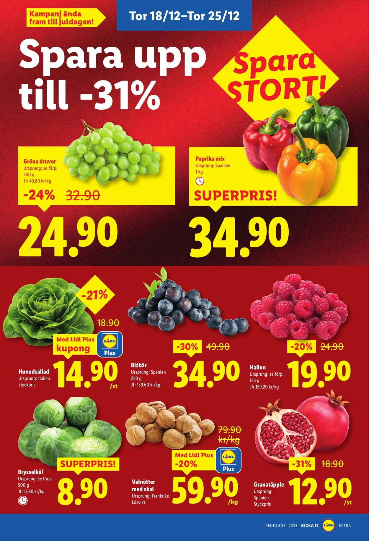 Erbjudanden Lidl 15.12.2025 - 25.12.2025