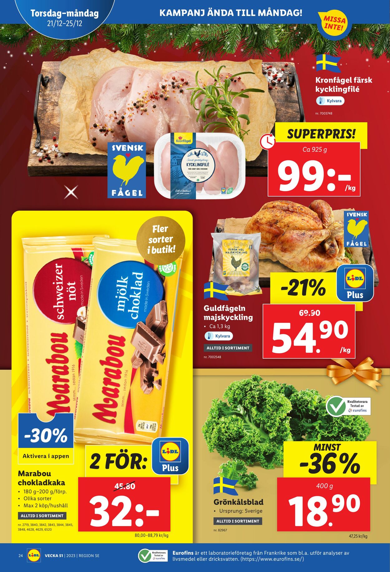 Erbjudanden Lidl 18.12.2023 - 25.12.2023