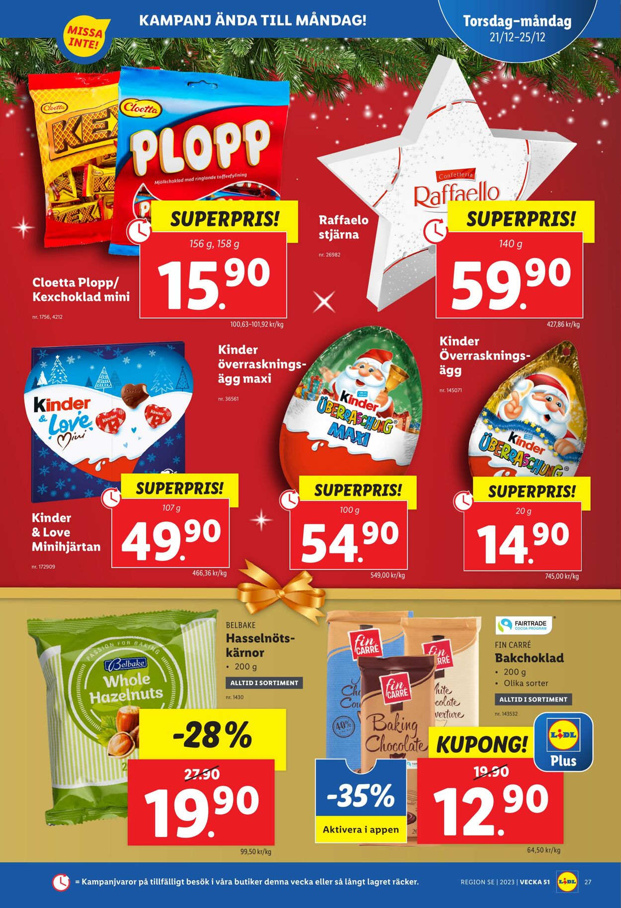 Erbjudanden Lidl 18.12.2023 - 25.12.2023