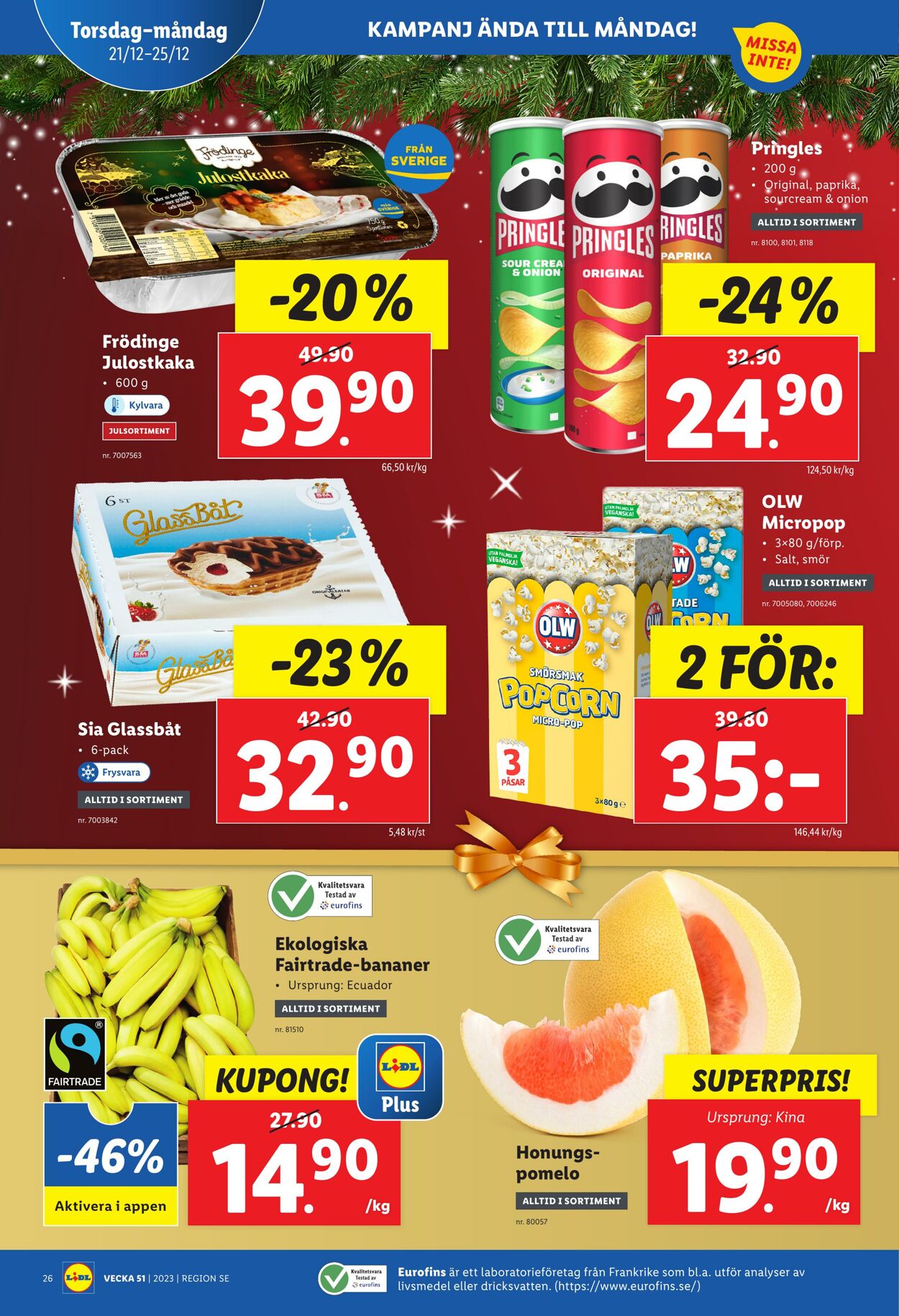 Erbjudanden Lidl 18.12.2023 - 25.12.2023