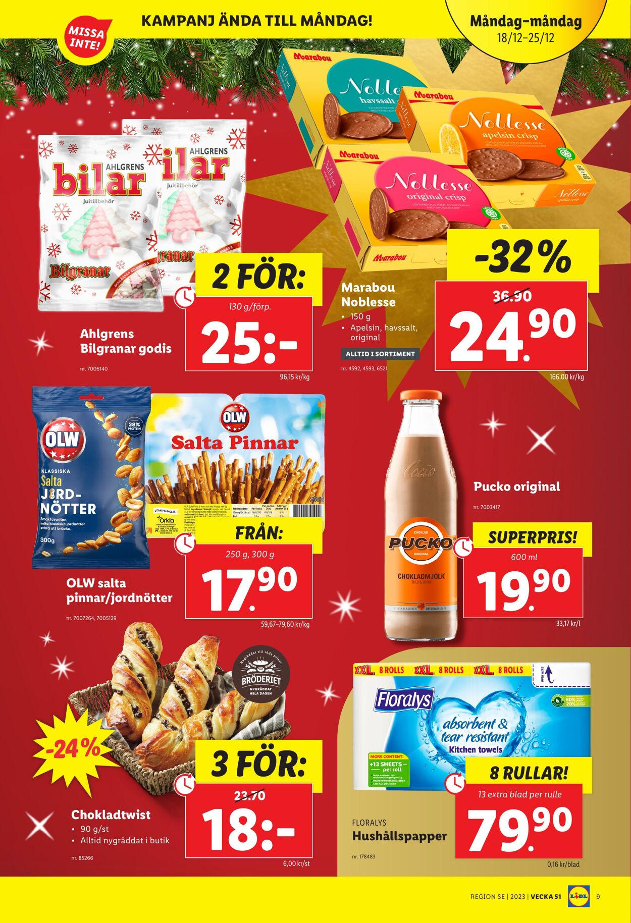 Erbjudanden Lidl 18.12.2023 - 25.12.2023