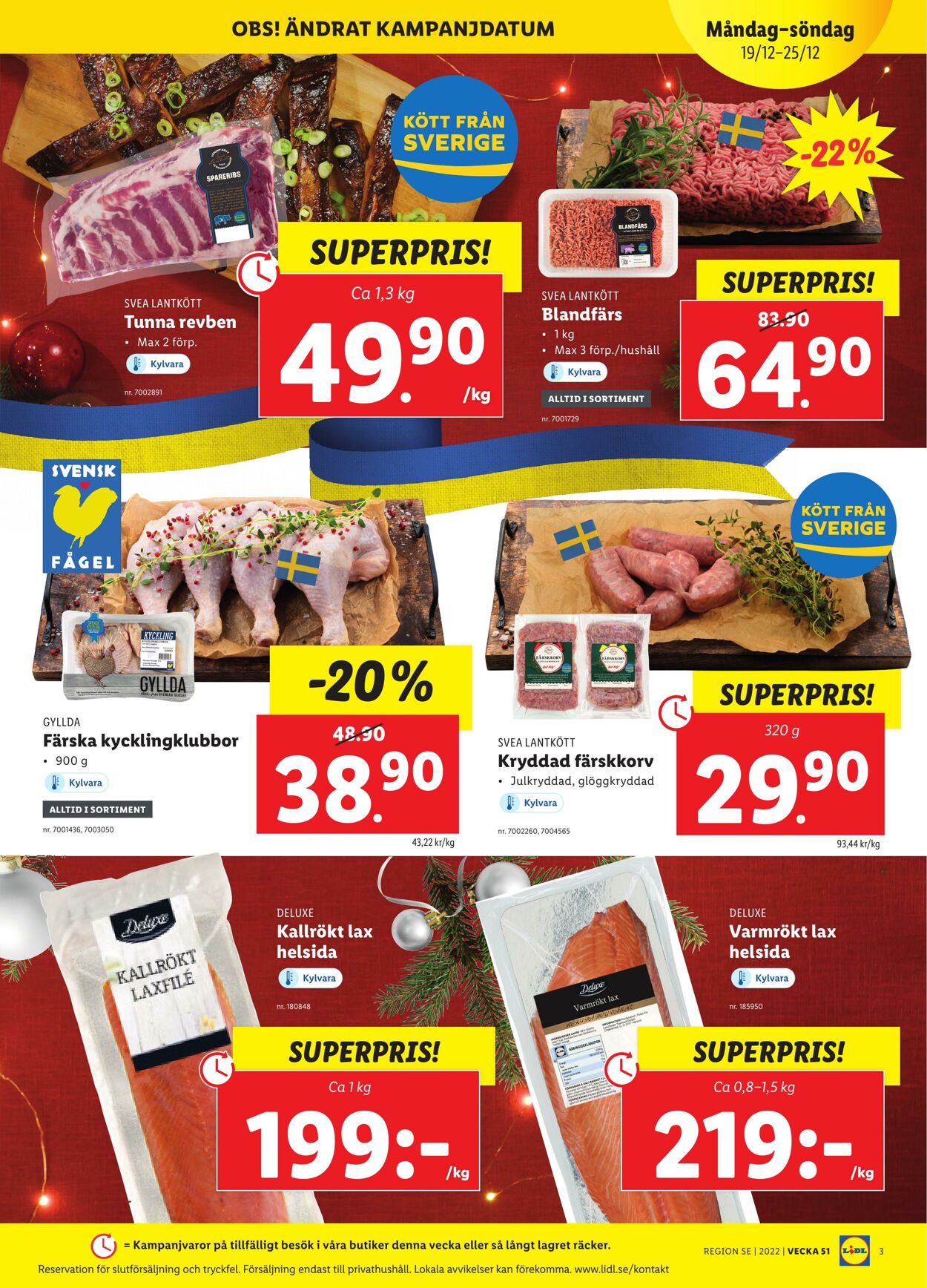 Erbjudanden Lidl 19.12.2022 - 25.12.2022