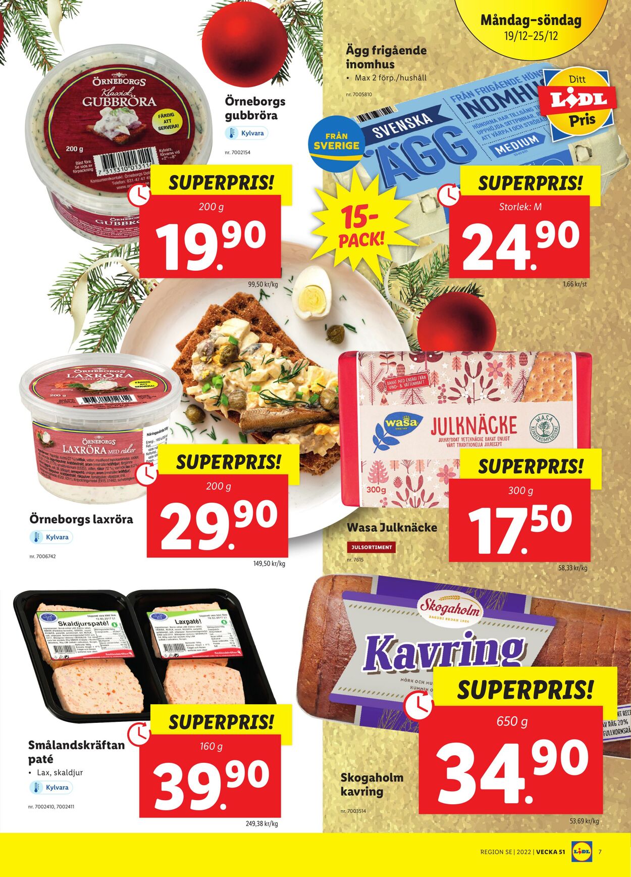 Erbjudanden Lidl 19.12.2022 - 25.12.2022