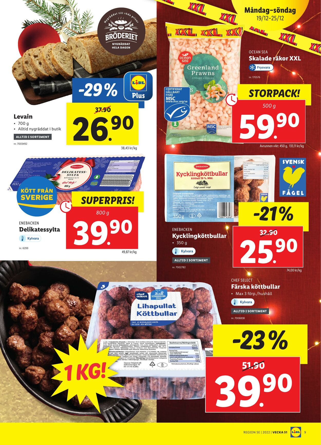 Erbjudanden Lidl 19.12.2022 - 25.12.2022