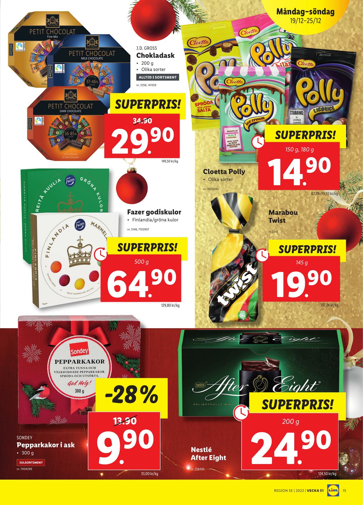 Erbjudanden Lidl 19.12.2022 - 25.12.2022