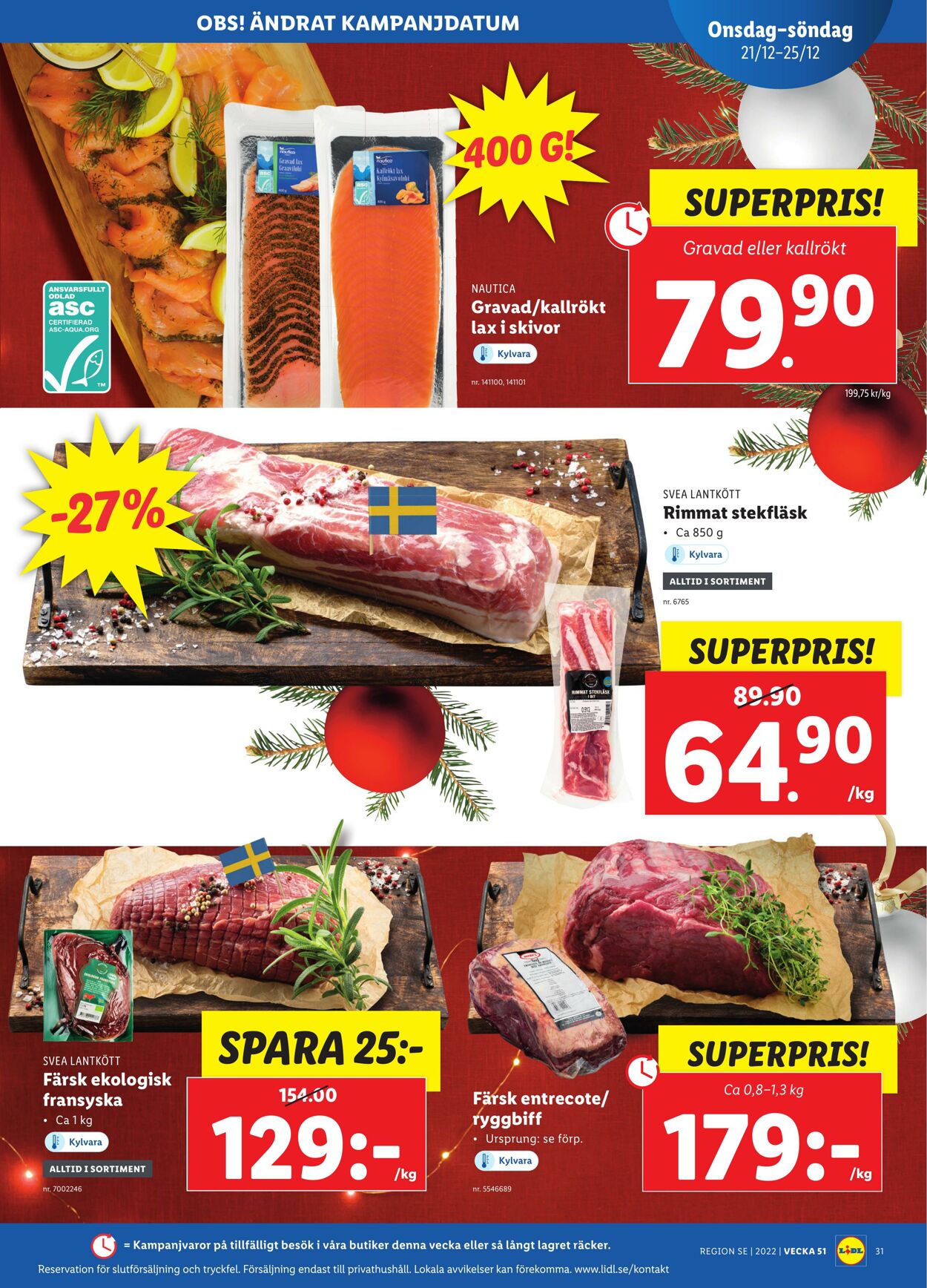 Erbjudanden Lidl 19.12.2022 - 25.12.2022