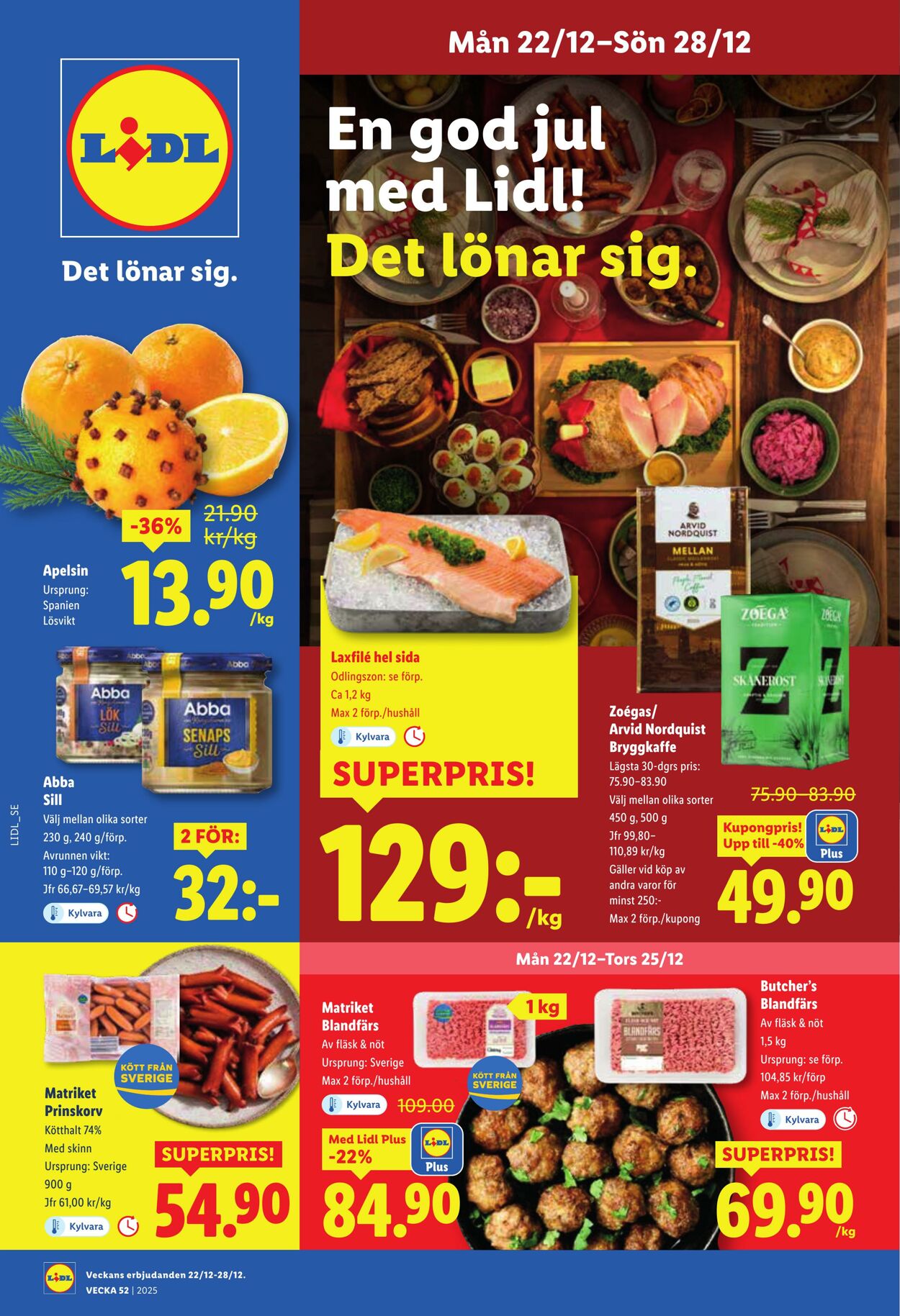 Erbjudanden Lidl 22.12.2025 - 28.12.2025